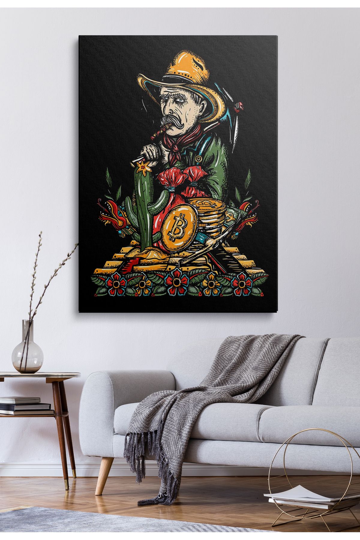 Vividale Kanvas Duvar Tablosu Tekli Canvas Tablo Boho Klasik Modern KANVAS145