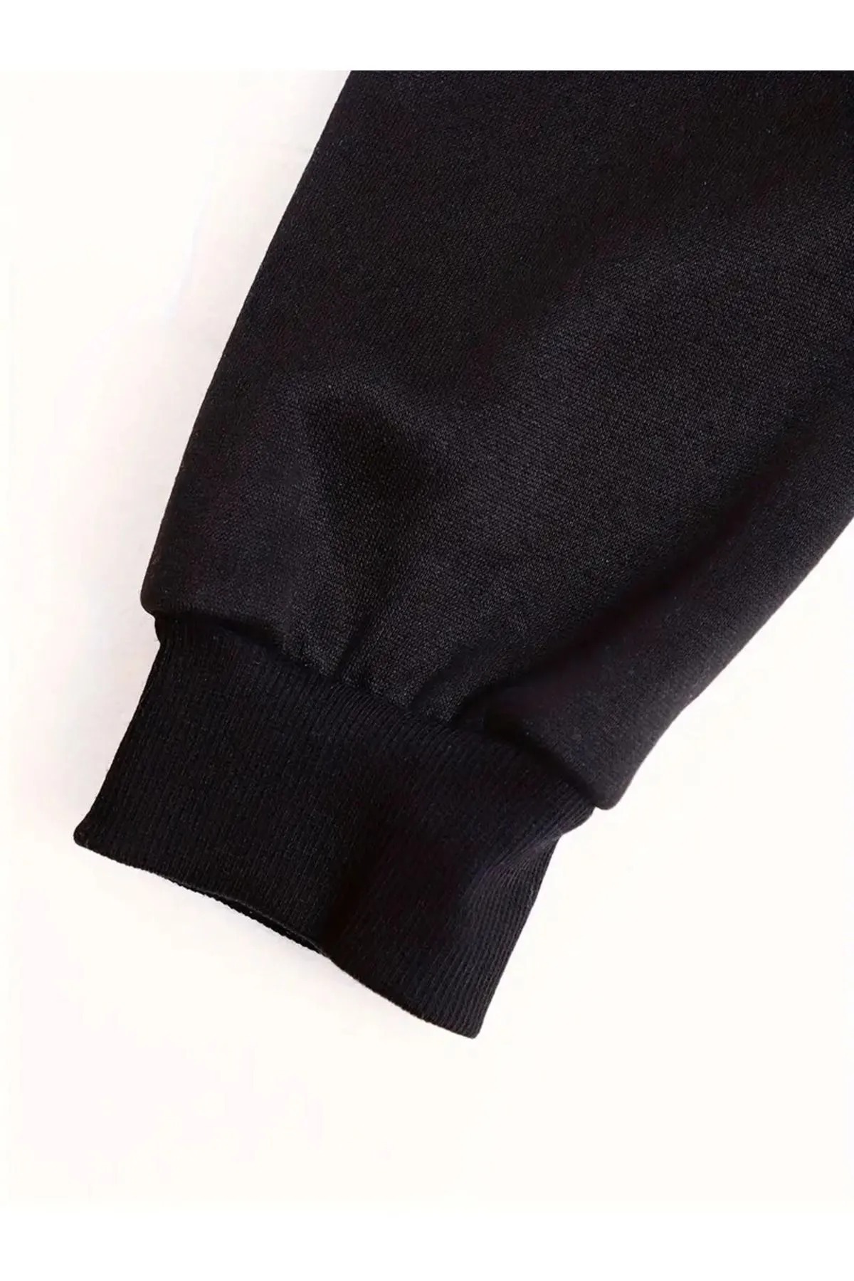 EYAX MODA UNISEX Kapüşonlu Fermuarlı Sweatshirt Büyük Beden görsel 5