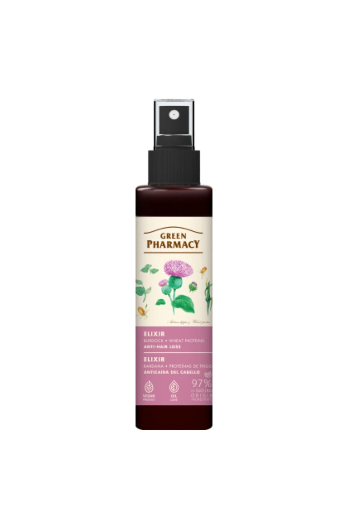 Green Pharmacy %97 Organik Saç Dökülmesine Karşı Saç İksir Dulavratotu ve Buğday Proteinleri 150 ml