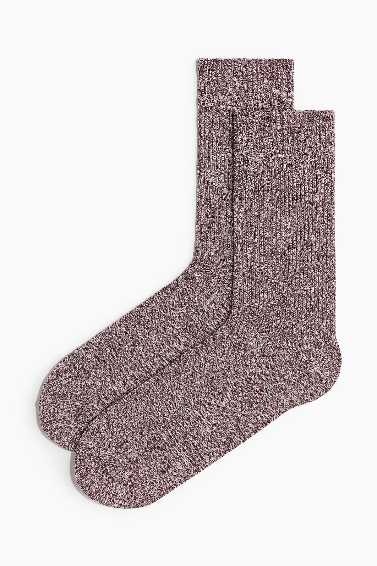 جوراب قرمز مردانه بافته تایر اورجینال H M H&M