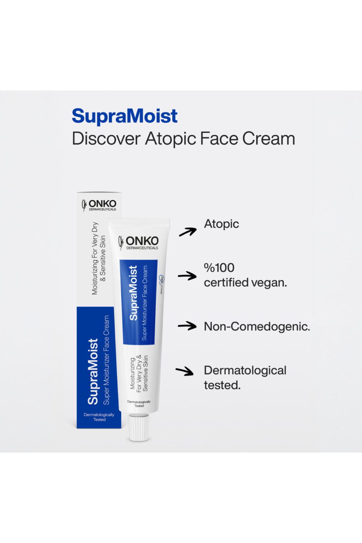 Onko Dermaceuticals-SupraMoist Super Moisturizer Gesichtscreme, fortschrittliche Hautpflege mit Serum für das Gesicht, Hyaluronsäure, Akne 5