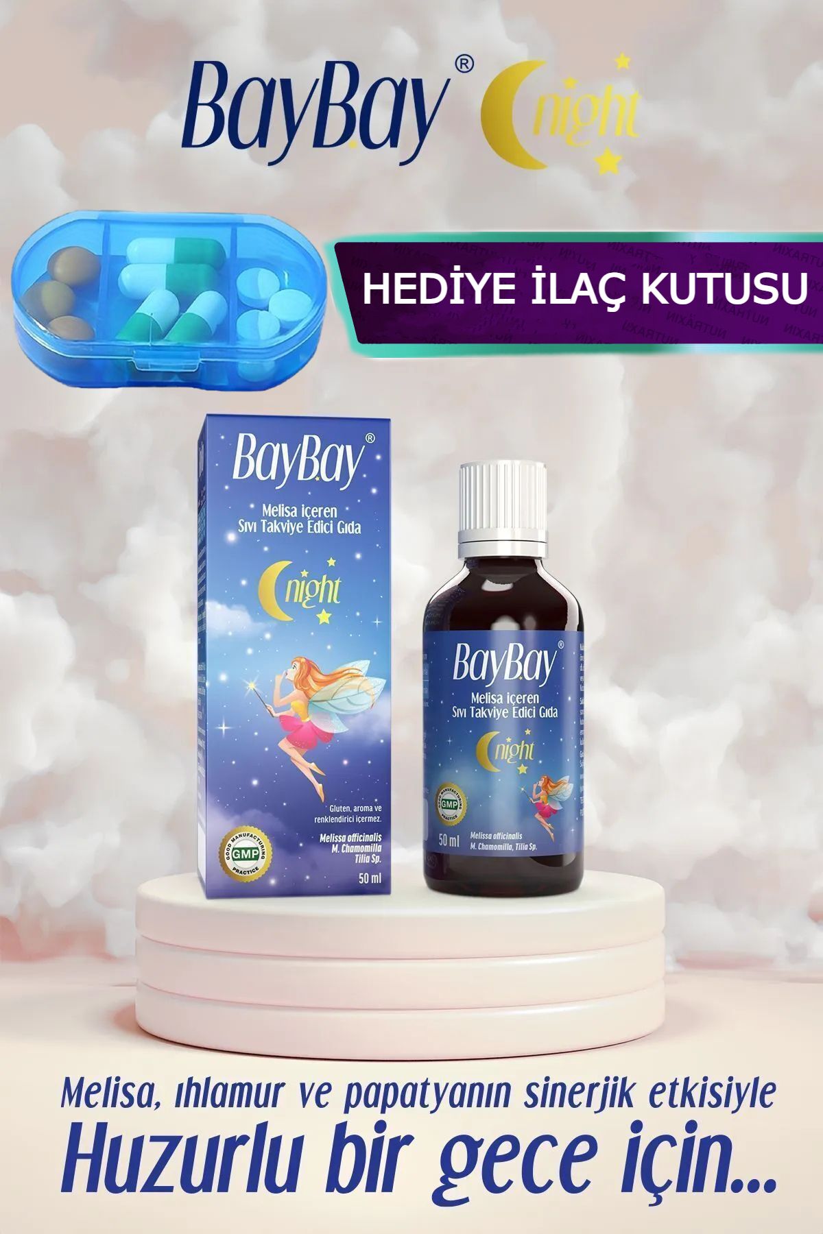 Baybay Night Bitkisel Damla 50 ml - (Uyku Problemi Olan Çocuk Ve Yetişkinler İçin)