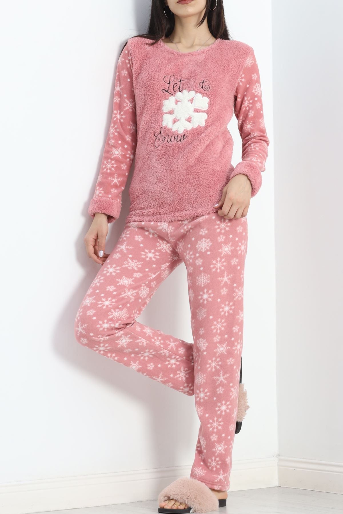 Joyboyshop-Pink Fleece Pajama Set - 19215.1048. 3