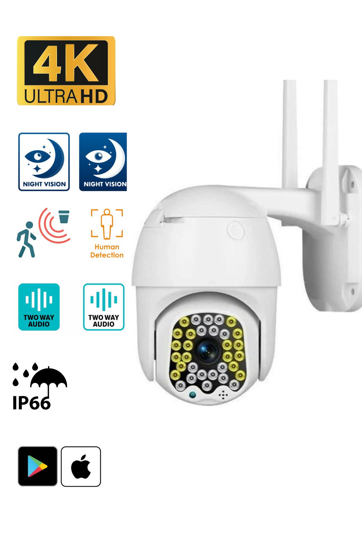 SECULUDA Wifi Smart Ip Güvenlik Kamera Motorlu 1080p 2mp 10x