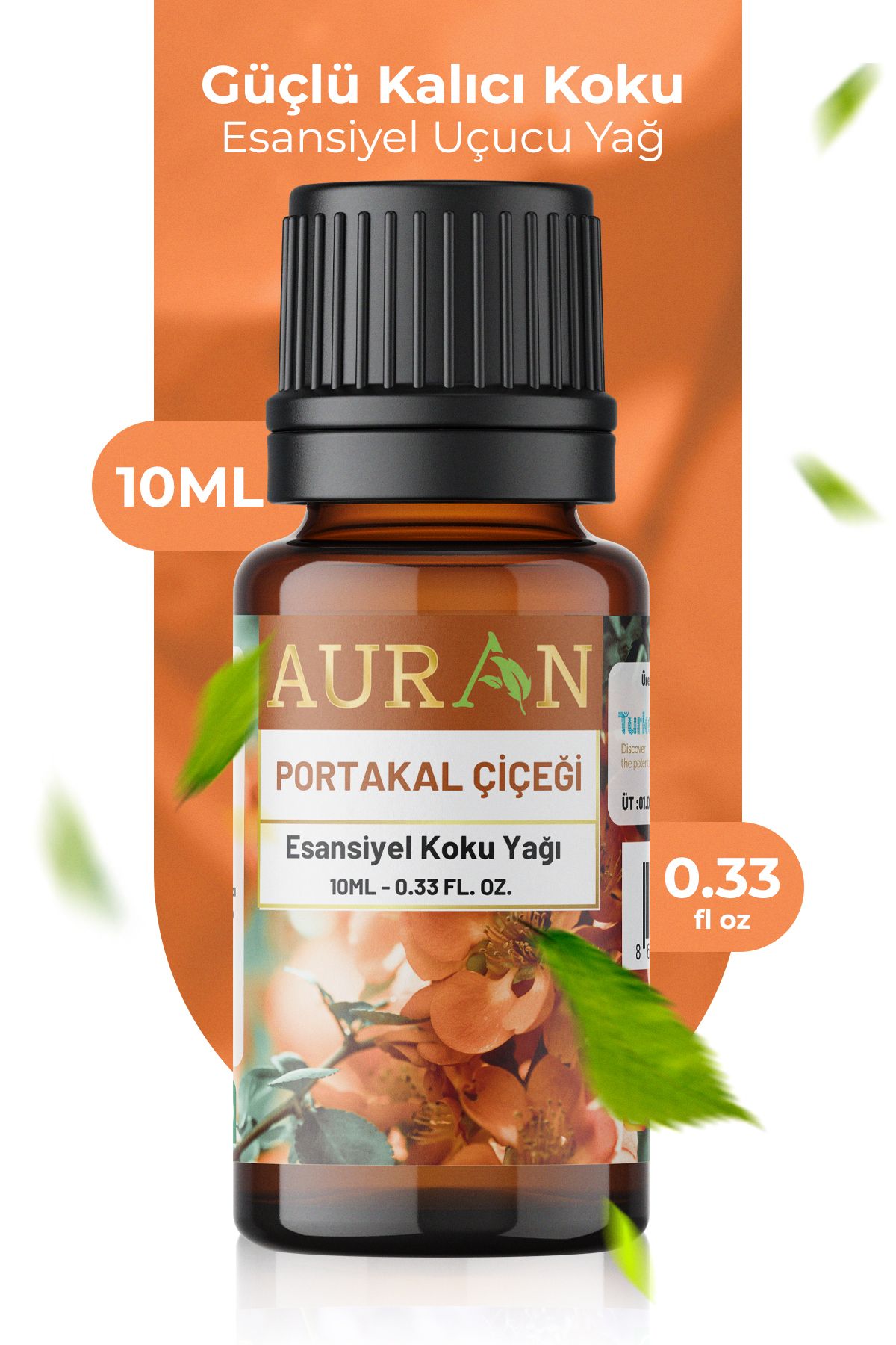 AURAN Portakal Çiçeği Esansiyel Uçucu Koku Yağı Difüzör Esansı Buhurdanlık Yağı Aromaterapi Yağı 10ml