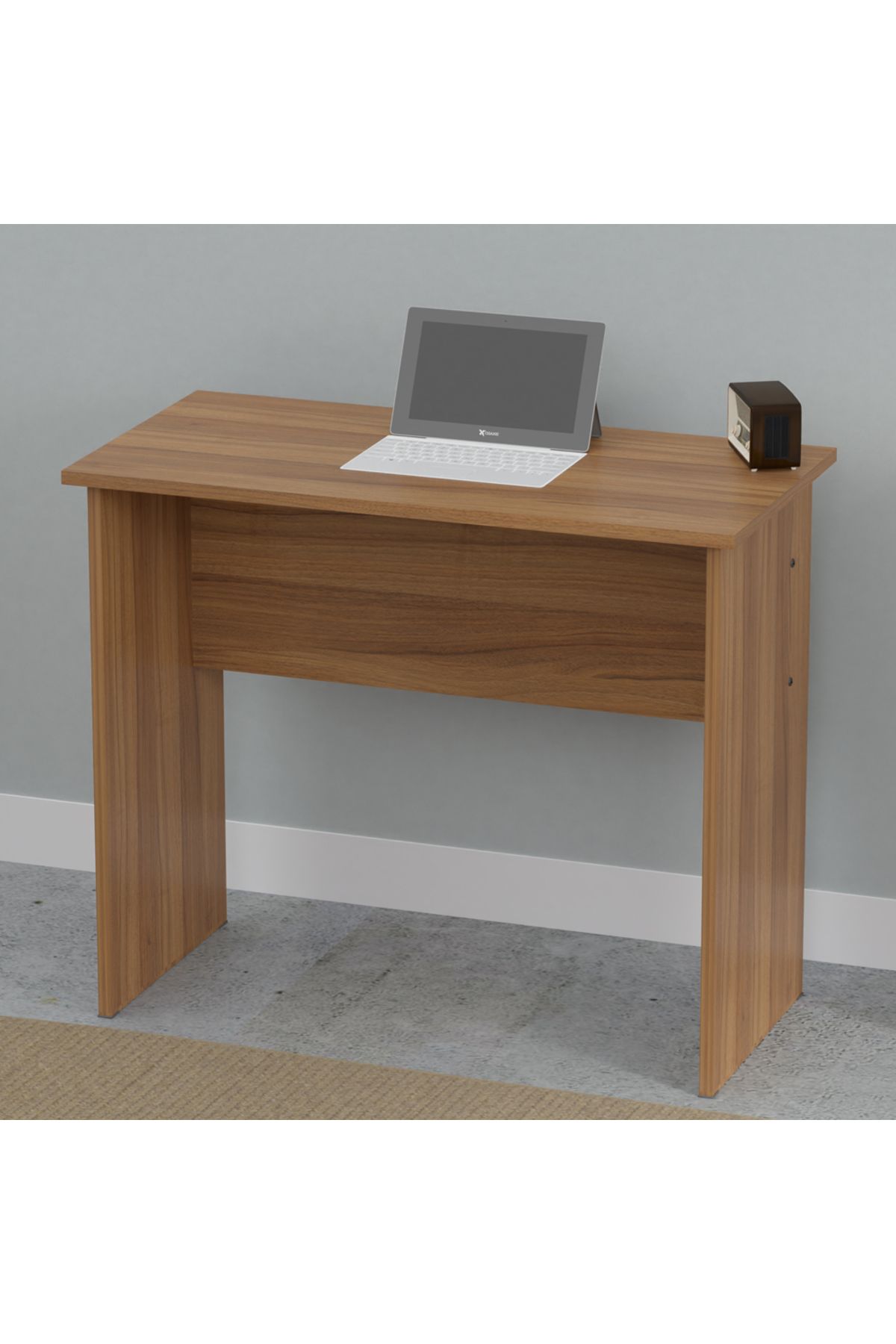 Mahmayi-Modern MP1 Study Table 90x45 Plain Desk,Natural Dijon Walnut 4