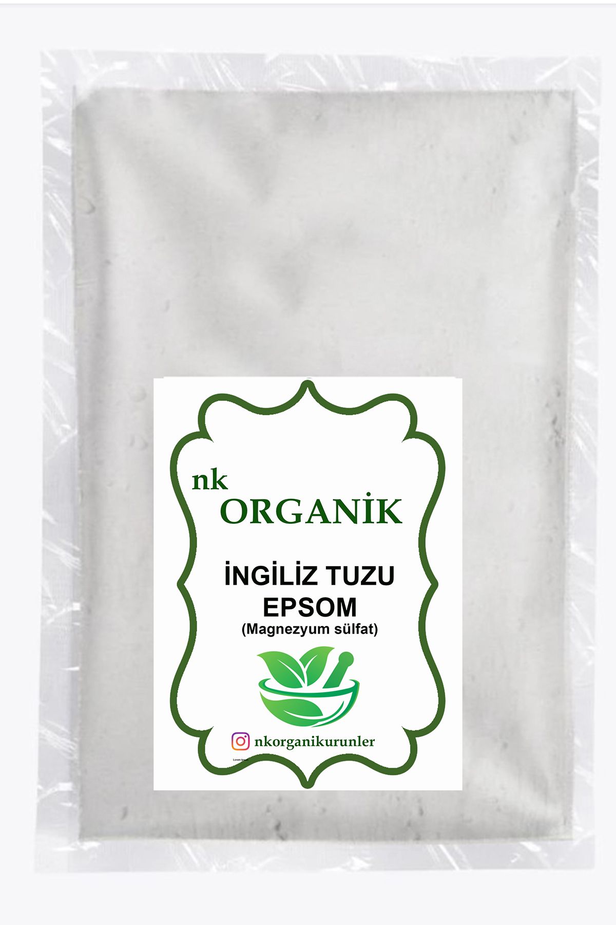 nk organik İngiliz Tuzu (Epsom salt) 50gr