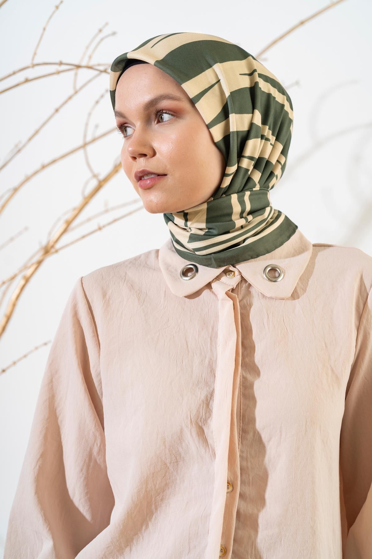 روسری زنانه نرم الگوی گورخر JAWEL