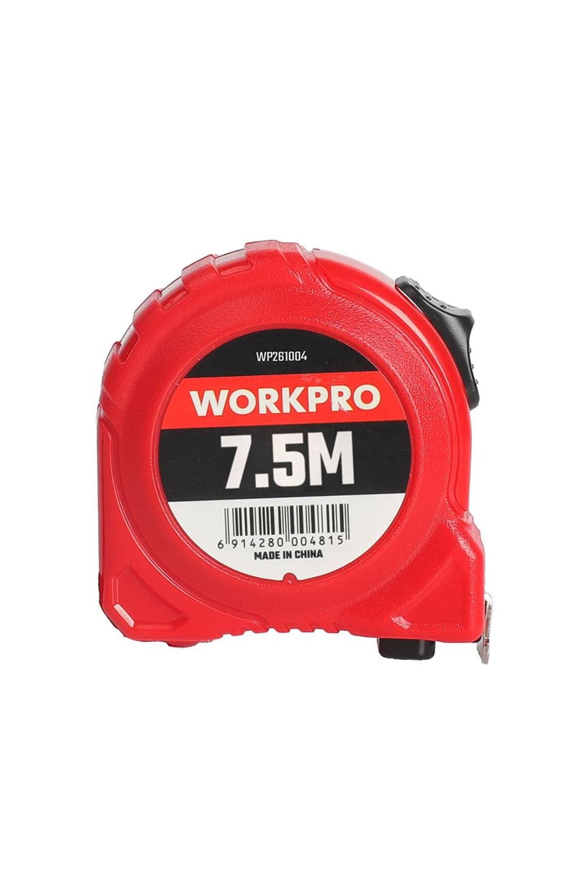 Workpro-New Star Collections Ch Shop قطاع متر من الفولاذ الأبيض WP 261004   7.5 م × 25 ملم 2