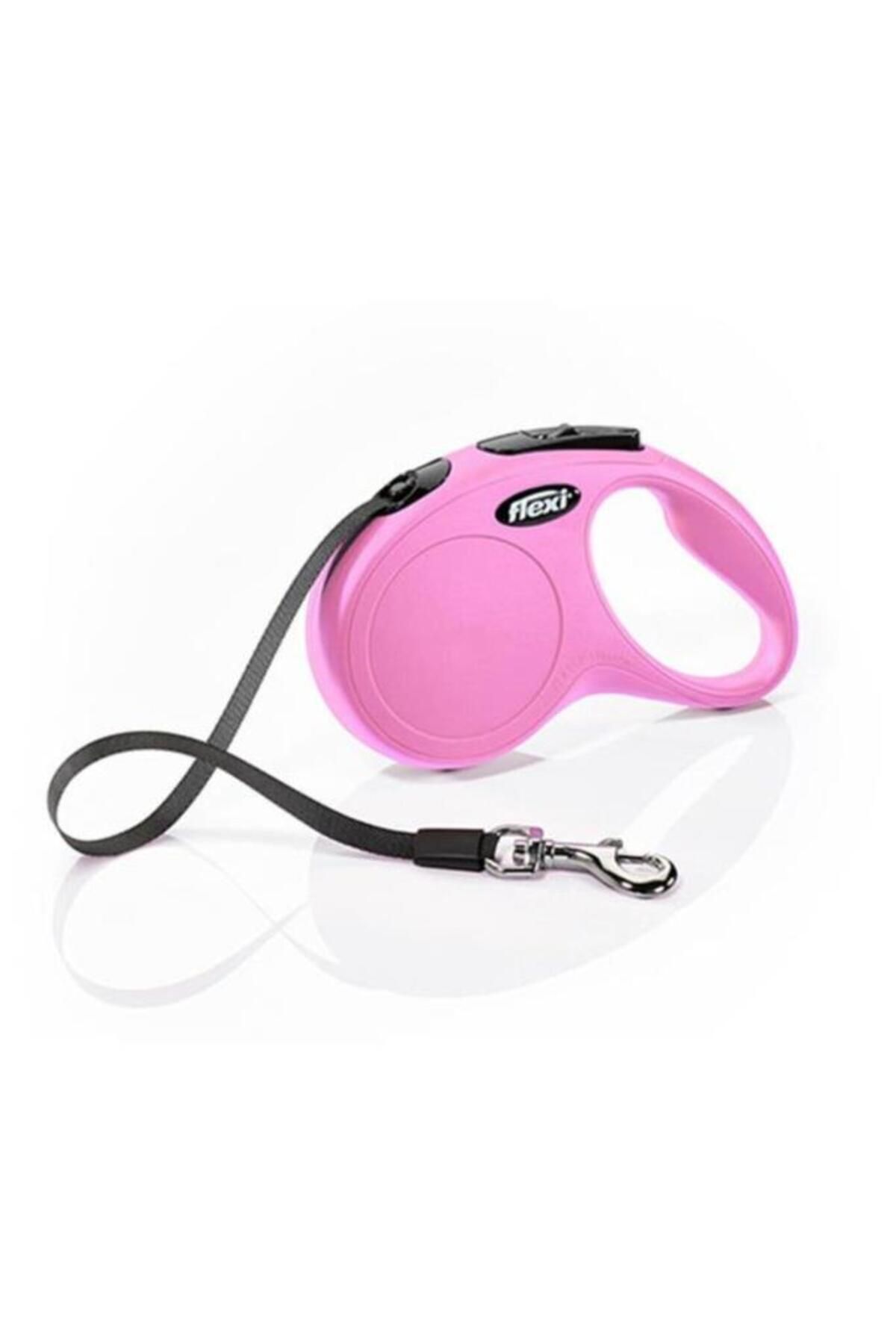 Orqinel Flexi New Classic Şerit Otomatik Köpek Gezdirme Tasması Small Pembe 5 Mt - 235-102006P