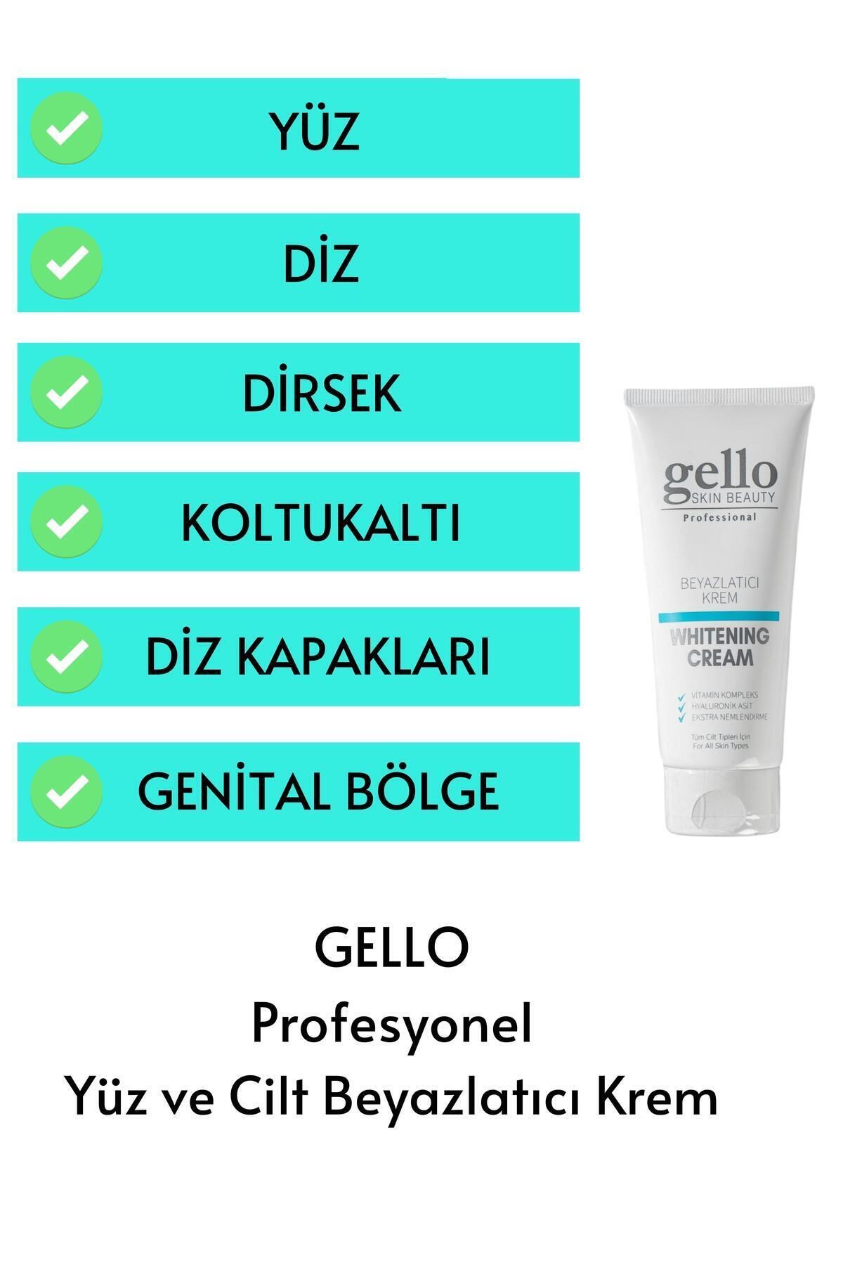 GELLO Cilt Beyazlatıcı Leke Kremi Whitening Beyazlatıcı Krem-3