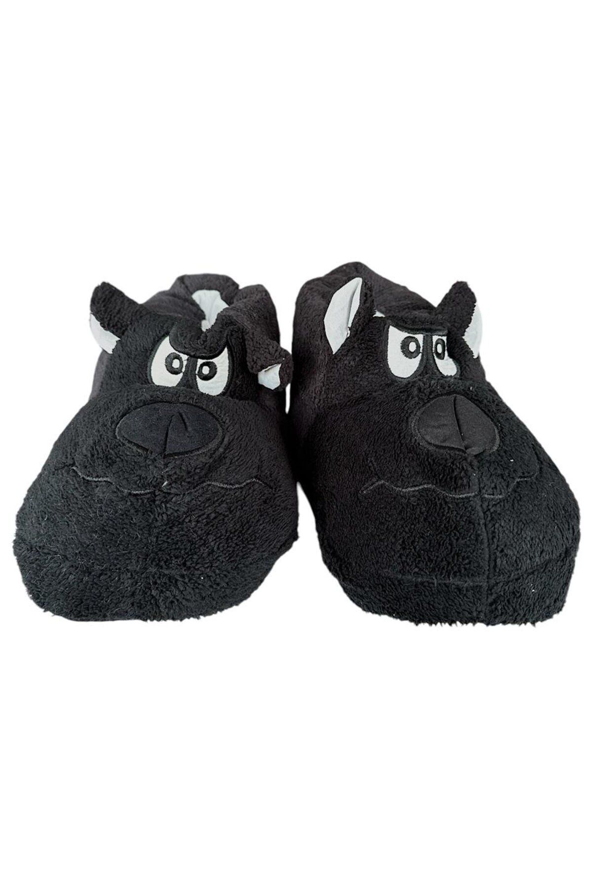 Liger-Black Unisex Slippers - Noiseless Home Shoes 4