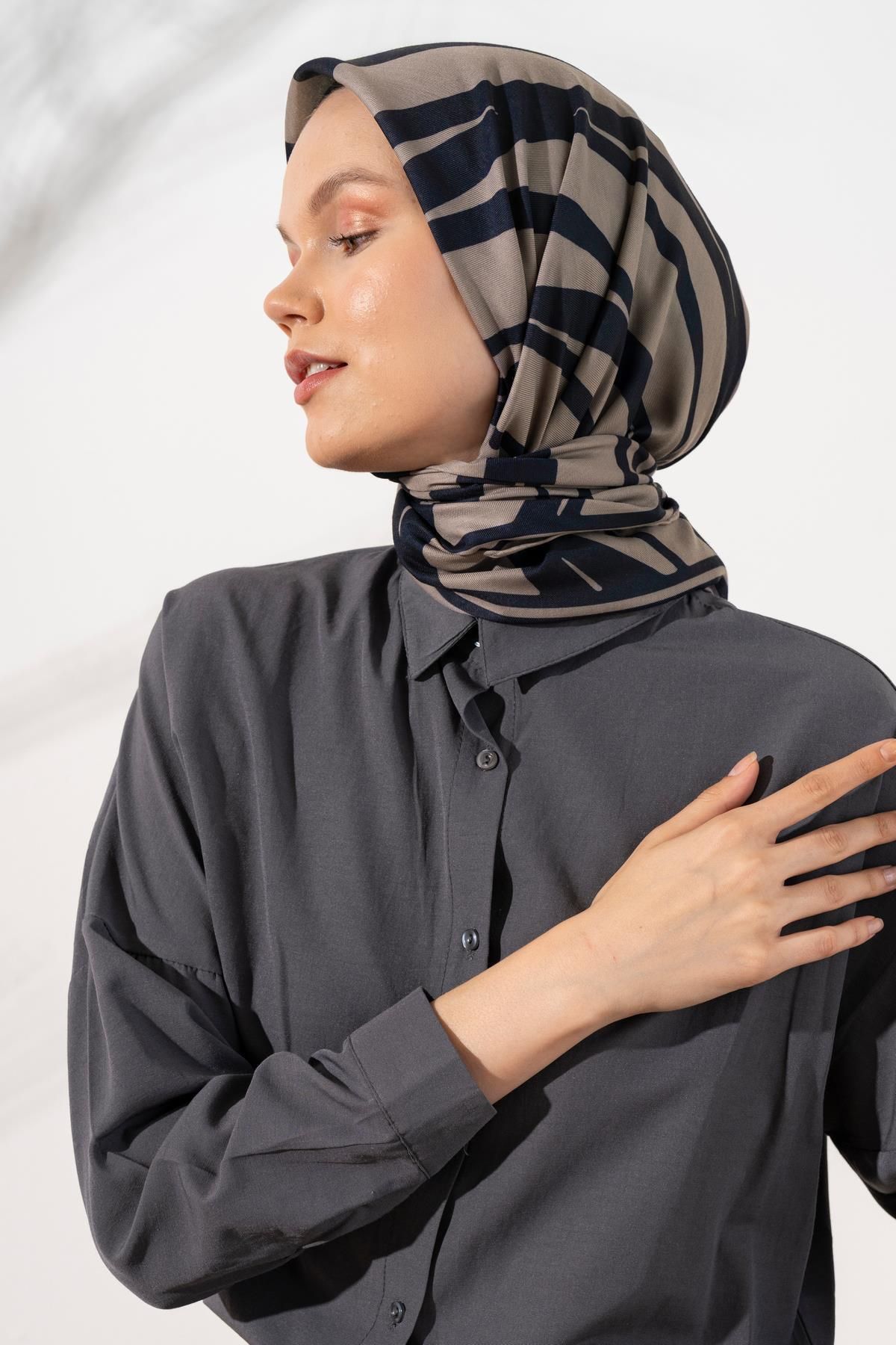 روسری زنانه نرم الگوی گورخر JAWEL