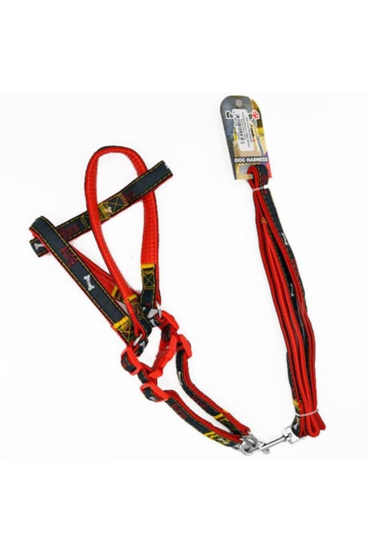O Dog Eurodog Köpek Uzatma Tasması+Göğüs Tasması Kırmızı 20mm 120 Cm - 454-JCLH735-KIRMIZI