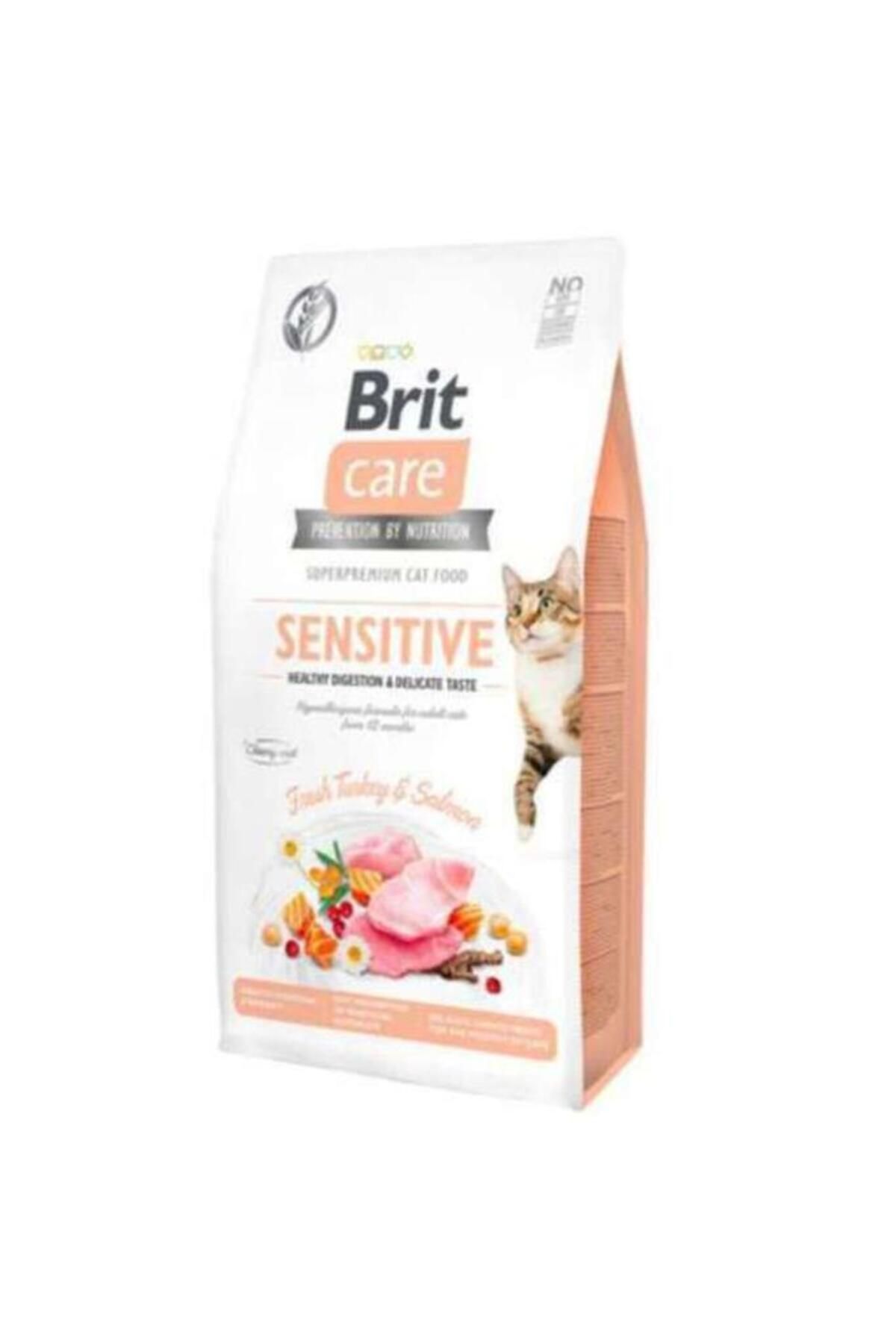 Brit Care Hipoalerjenik Sensitive Hindi ve Somonlu Tahılsız Hassas Kedi Maması 2 Kg - Petshopundan