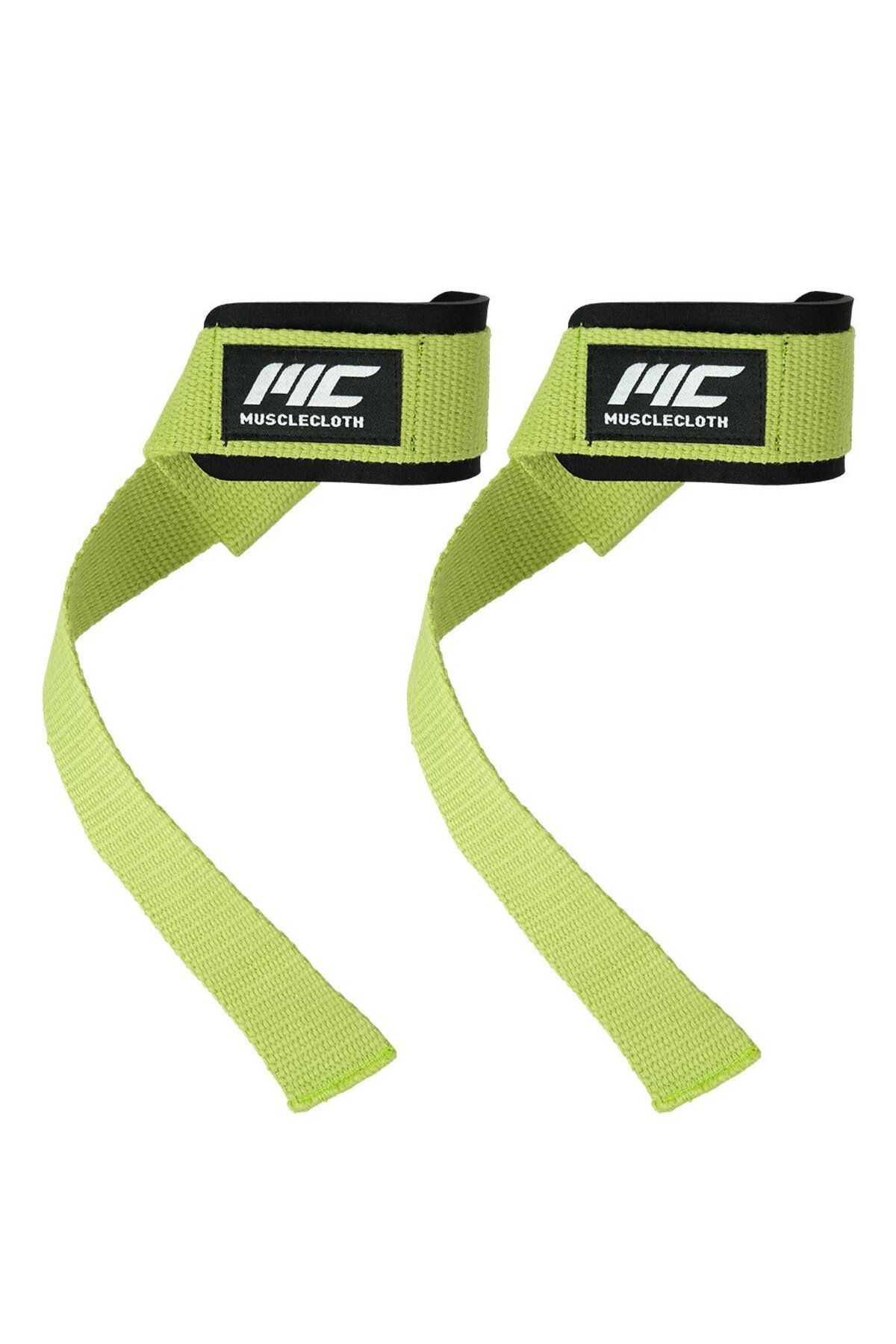 MUSCLECLOTH Padded Lifting Straps Yeşil