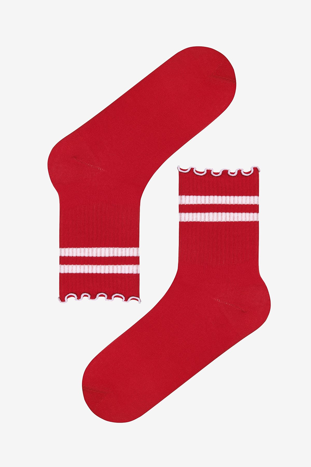 Penti-Frill Stripe 2-Piece Red Navy Blue Socks 2