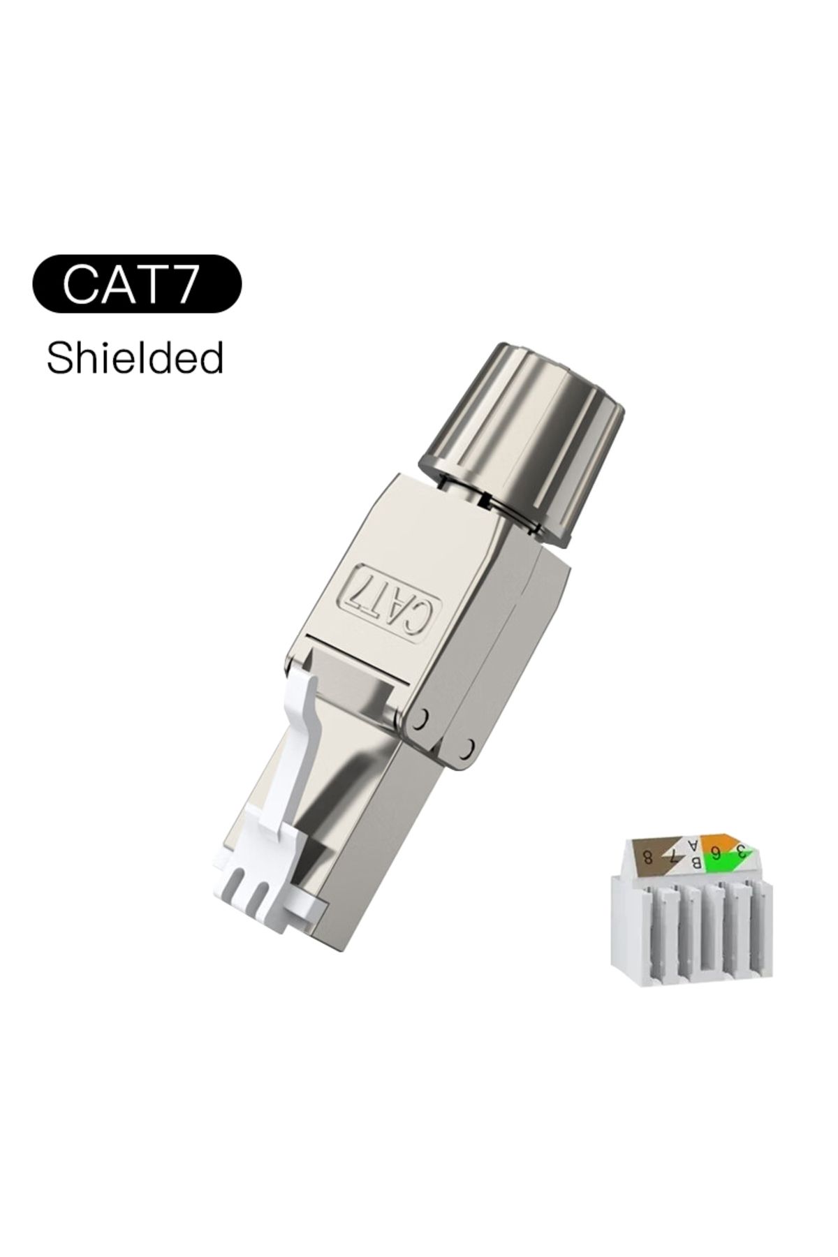 Choice-موصل Cat7 Rj45 بدون أدوات، موصلات إنهاء محمية قابلة لإعادة الاستخدام بدون أدوات، إيثرنت محمية لـ 1