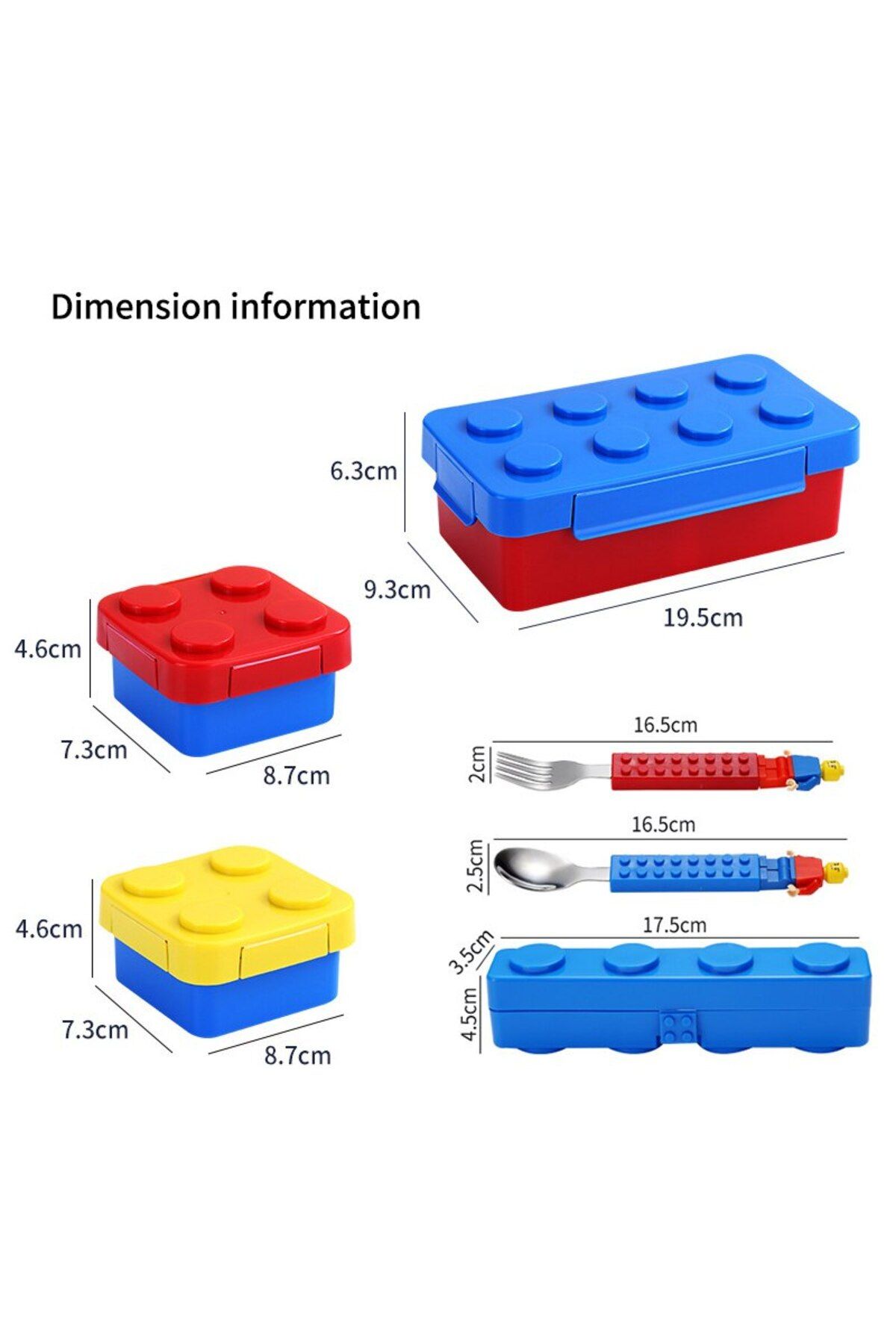 Choice-Lunch Box Diy Building Block Lunch Box Modular Building Blocks For Children Student Building Block B 7