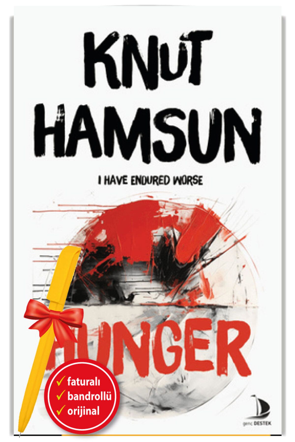 Destek Yayınları-إعادة إصدار "Hunger/I Have Endured Worse" من Knut Hamsun - كتاب مدعوم باللغة الإنجليزية 1