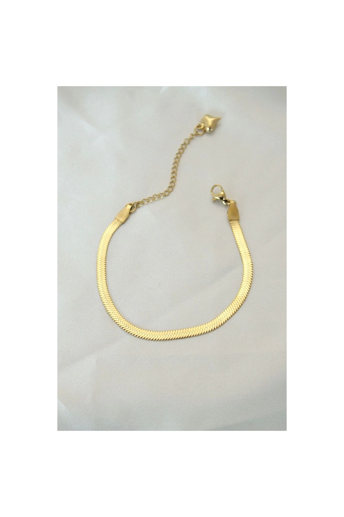 Narnuga 316L Çelik Gold Renk İtalyan Zincirli Bileklik - TJ-BB4103