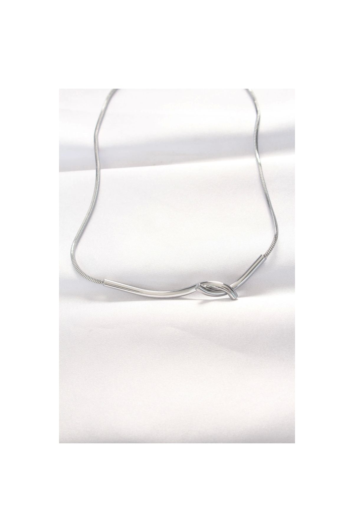 Narnuga 316L Çelik Silver Renk Kolye - TJ-BKO8528