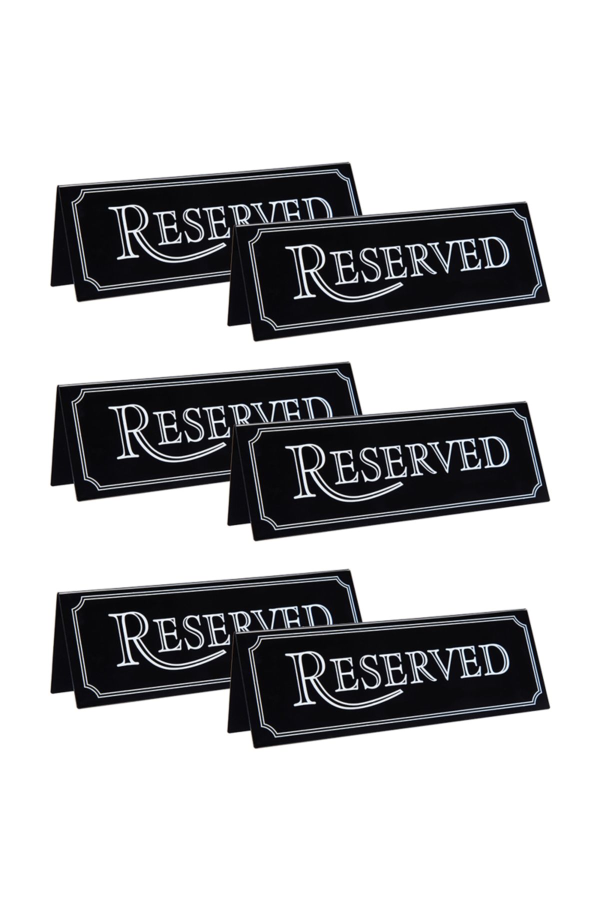 Choice-6 Pieces Acrylic Reserved Table Signs,Seating Background Reserved Signs for Tables Wedding Birthd... 8