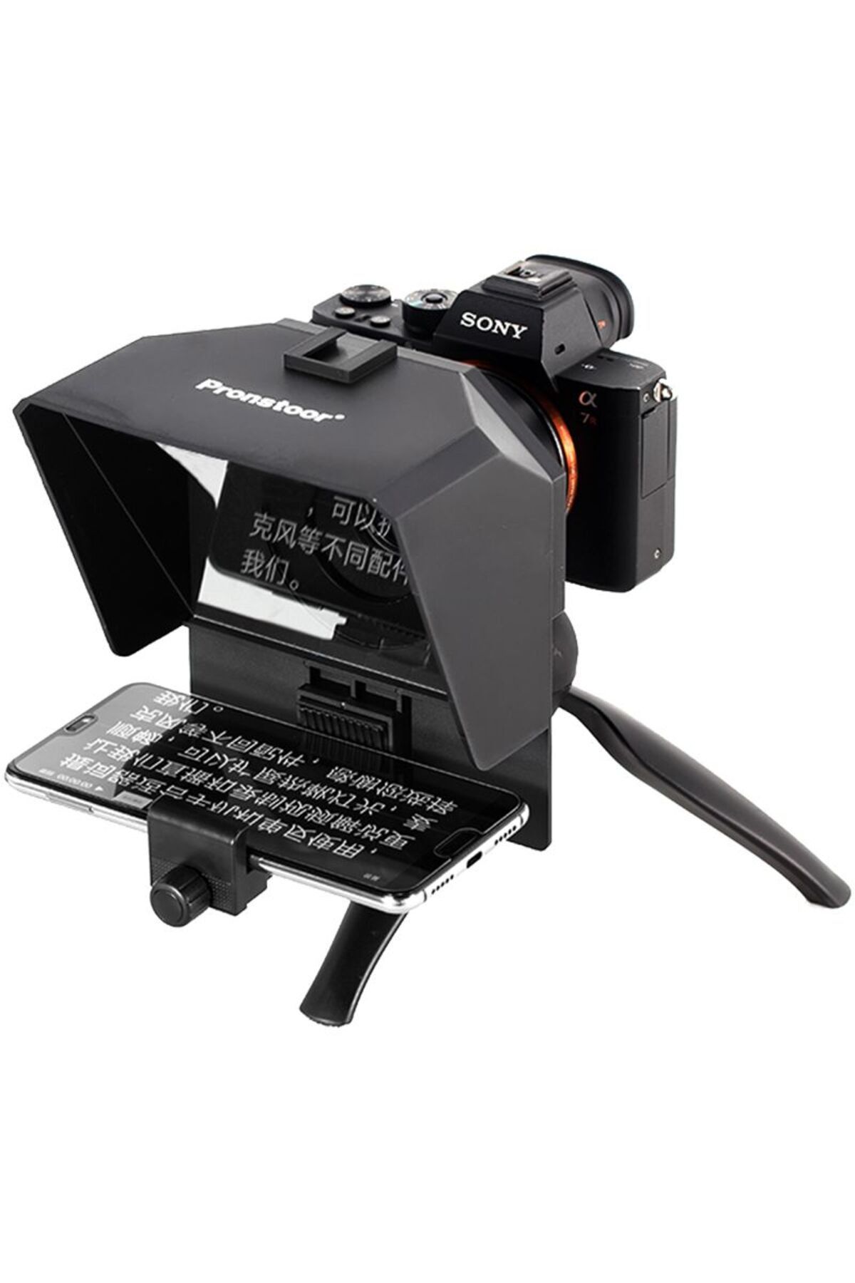 AMBITFUL-Phone and DSLR Recording Mini Teleprompter Portable Inscriber Mobile Teleprompter Artifact Video ... 8