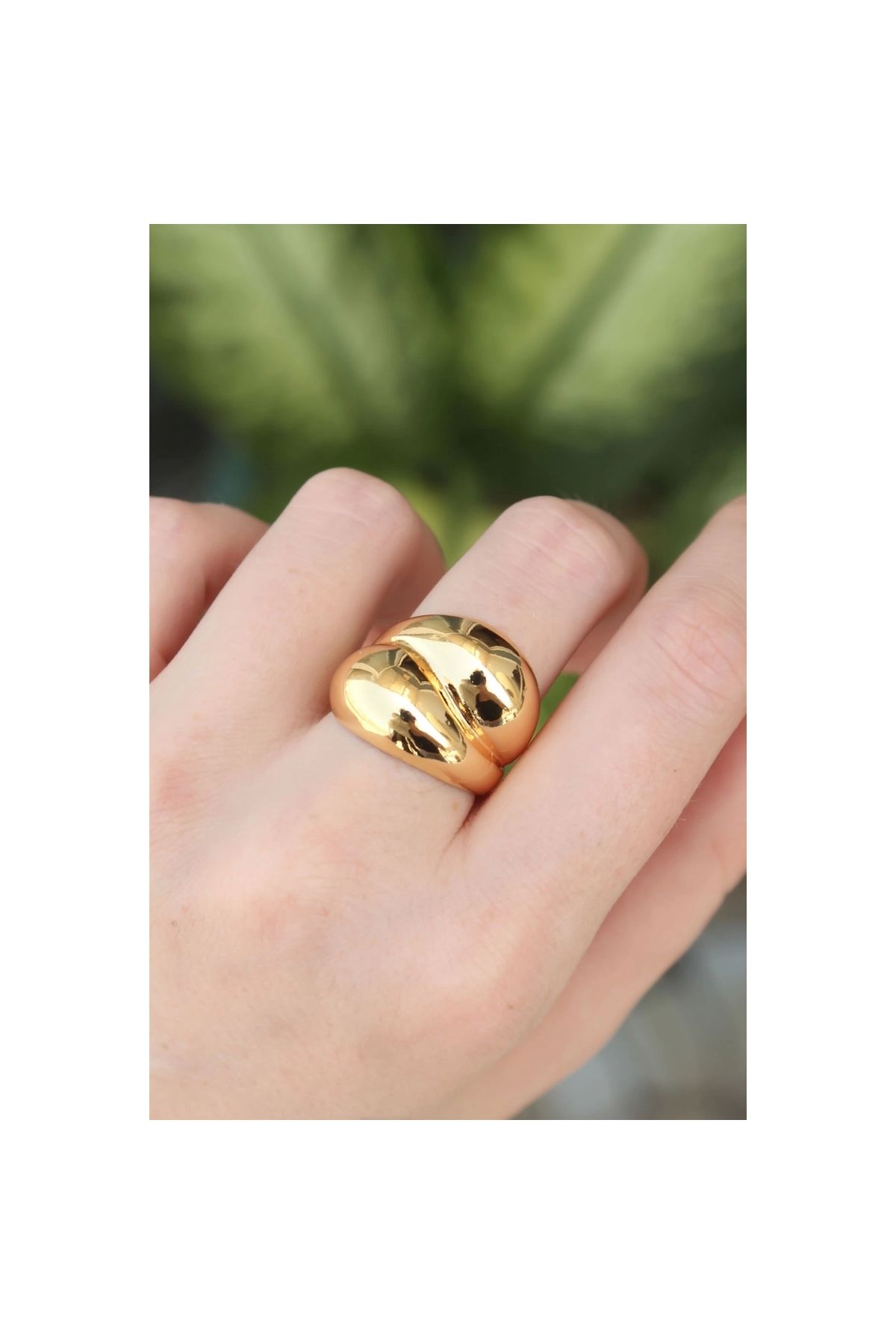 MİRALİVE Pirinç Gold Renk Ayarlanabilir Damla Yüzük - TJ-BYK3174