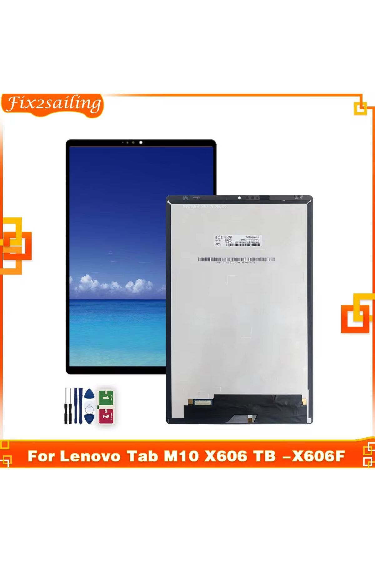 Choice-10.3" For Lenovo Tab M10 FHD Plus TB-X606F TB-X606X TB-X606 LCD Display Touch Screen Digitizer As... 7