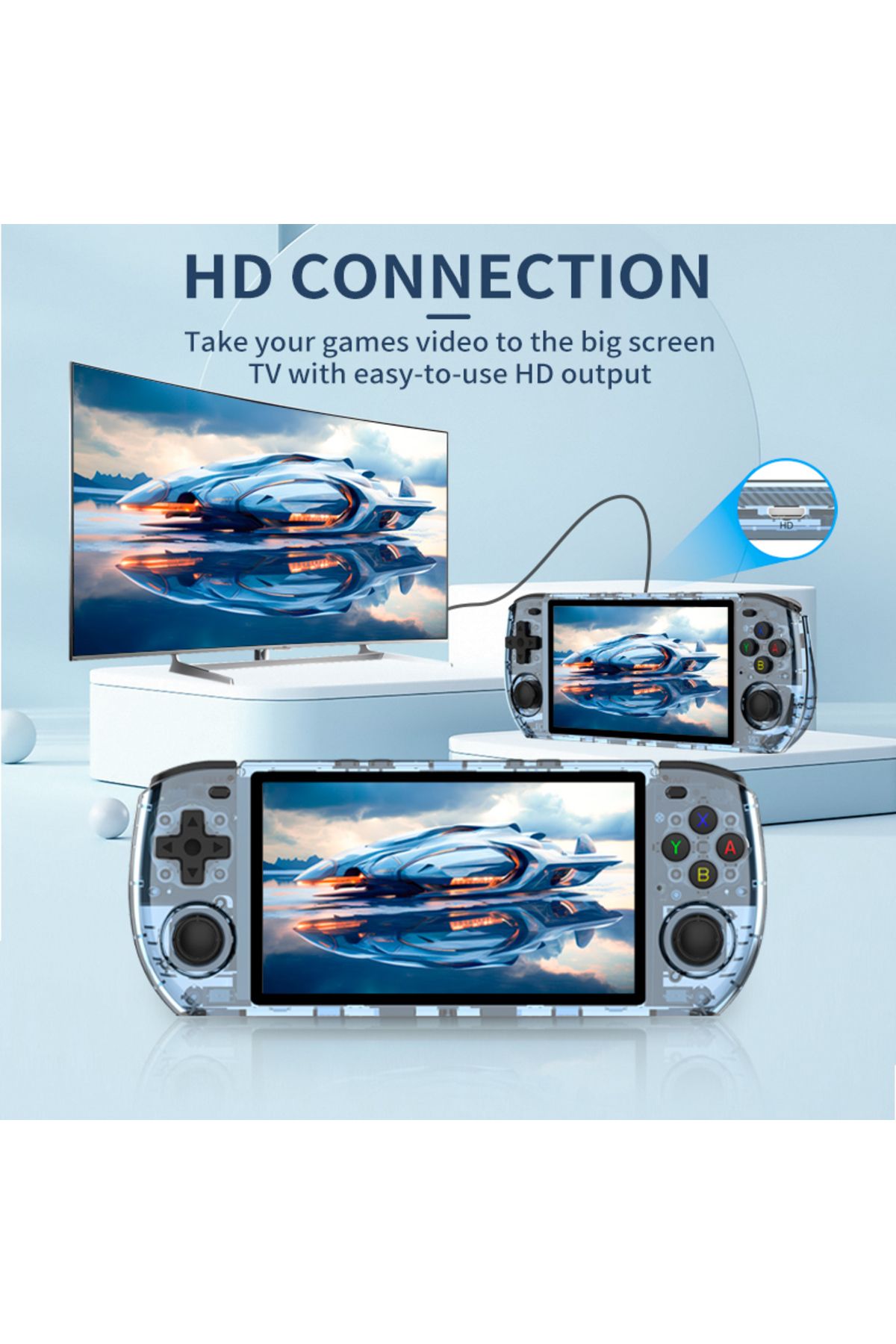 POWKIDDY-RGB10 MAX3 Retro RK3566 Handheld Game Console 5 Inch 1280*720 Ips Screen Open-Source Ret... 5