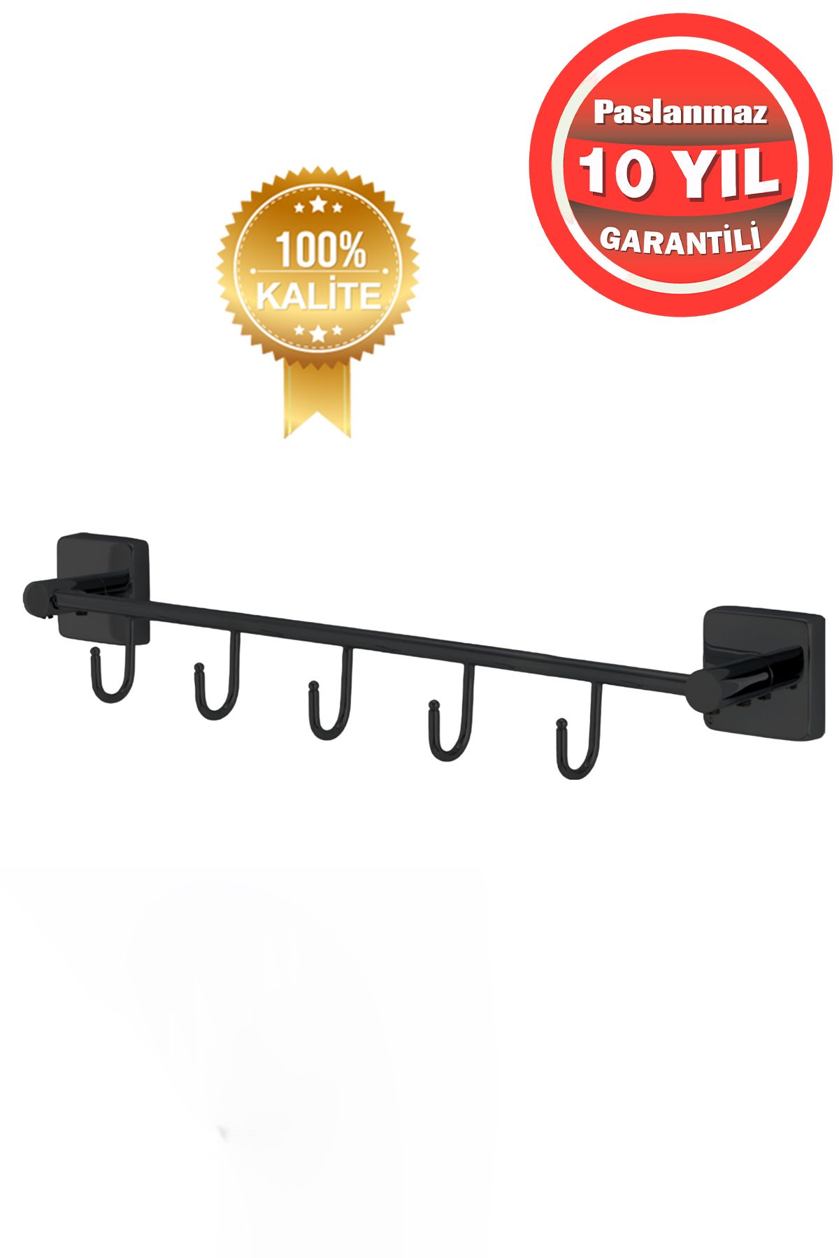 ÇELİK BANYO Paslanmaz Pirinç Vizyon 5^li Set Askılık Havlu Askısı