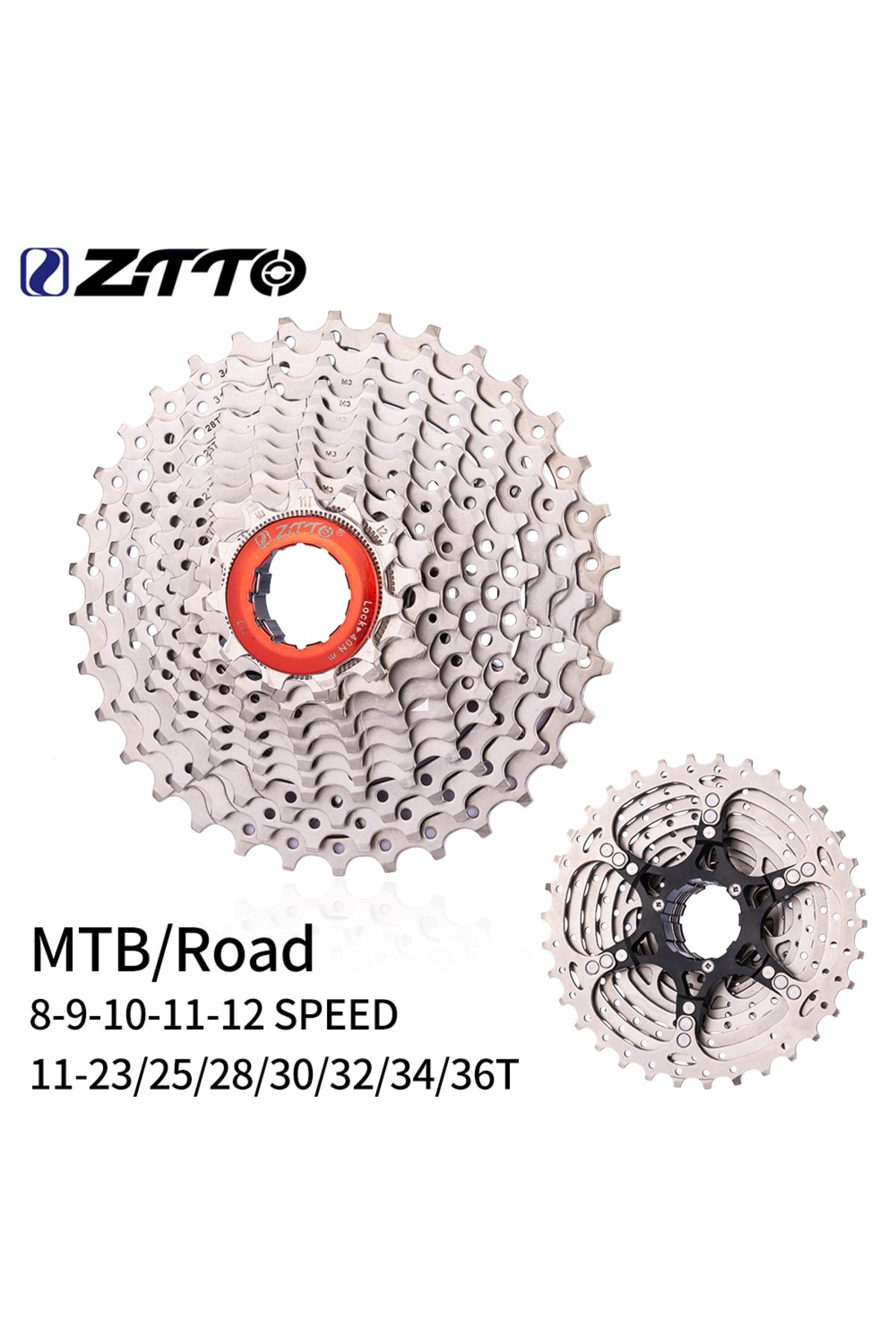 ZTTO-MTB Road Bike Cassette 8 9 10 11 12 Speed 11-23/25/28/30/32/34/36T Sprocket 8s 9s 10s 11s Mo... 2