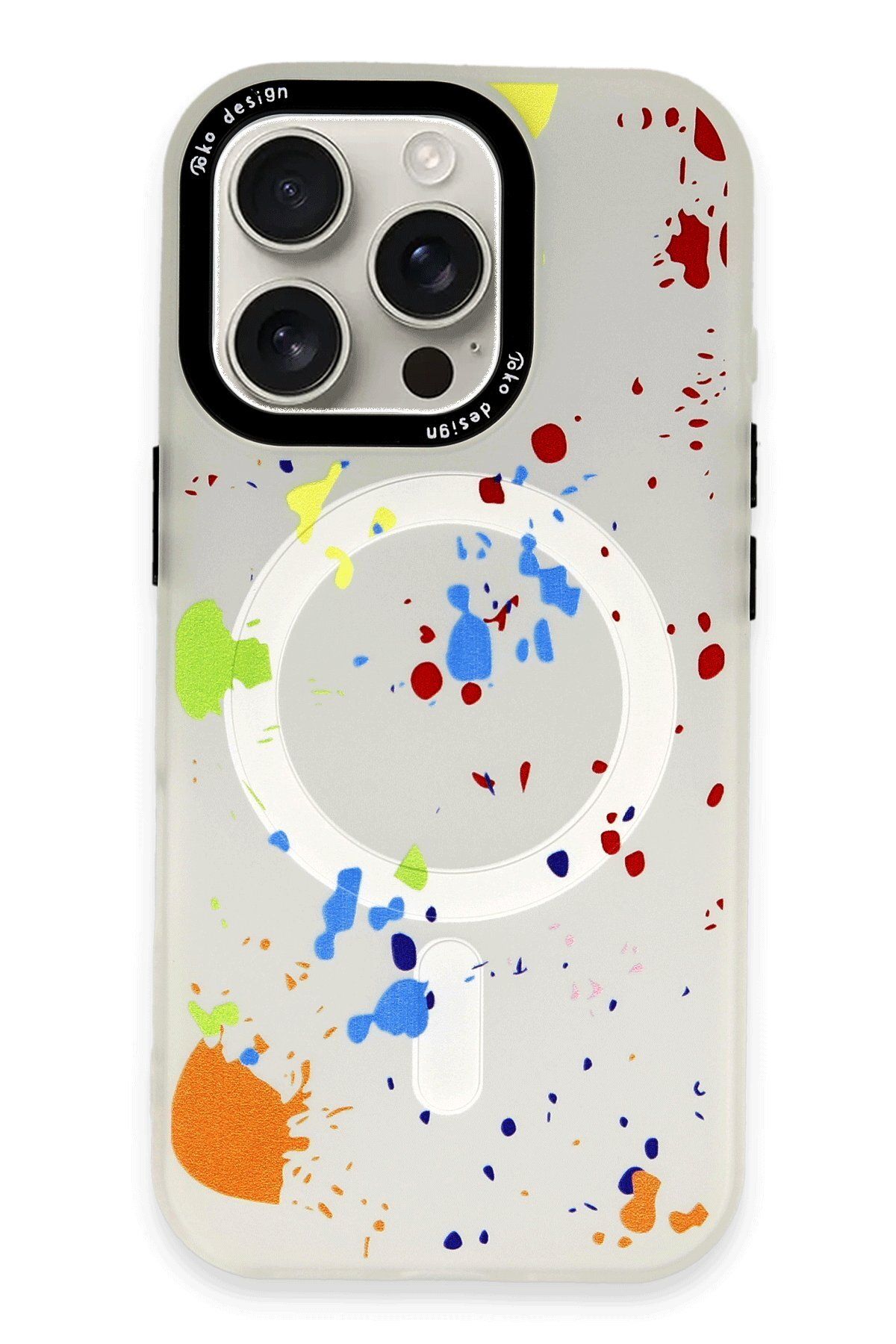 Joko iPhone 16 Pro Max Colorful Magsafe Kapak - Şeffaf FLKRY