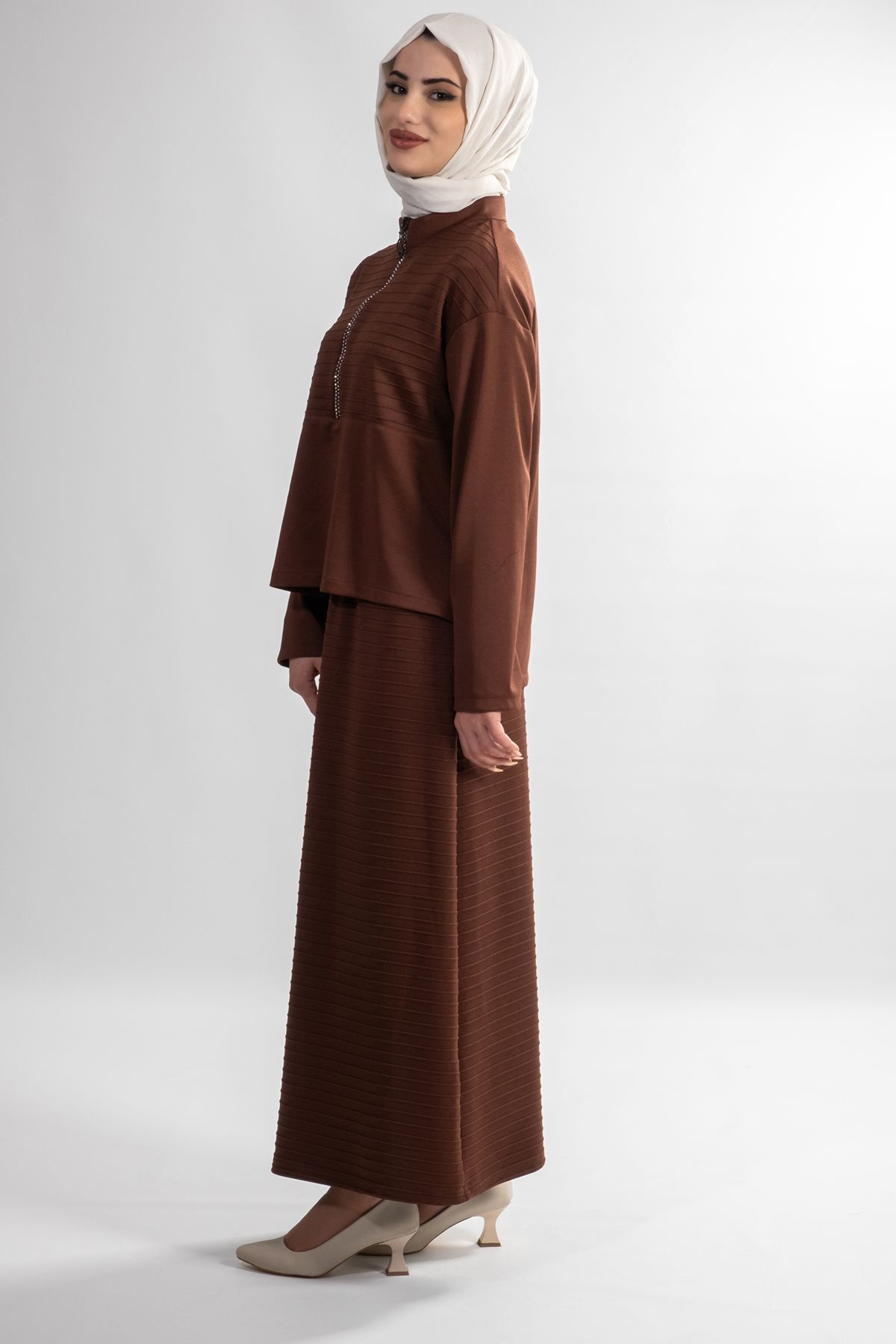 Armine-2024-2025 Autumn-Winter New Season Hijab Bottom-Top Set 4