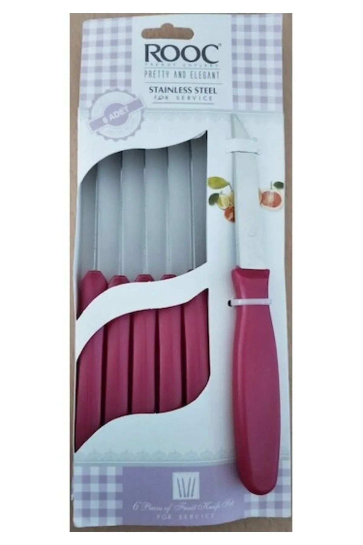 Kapamarka Prety 6'lı Meyve Bıçak Seti Royaleks-MYV-06