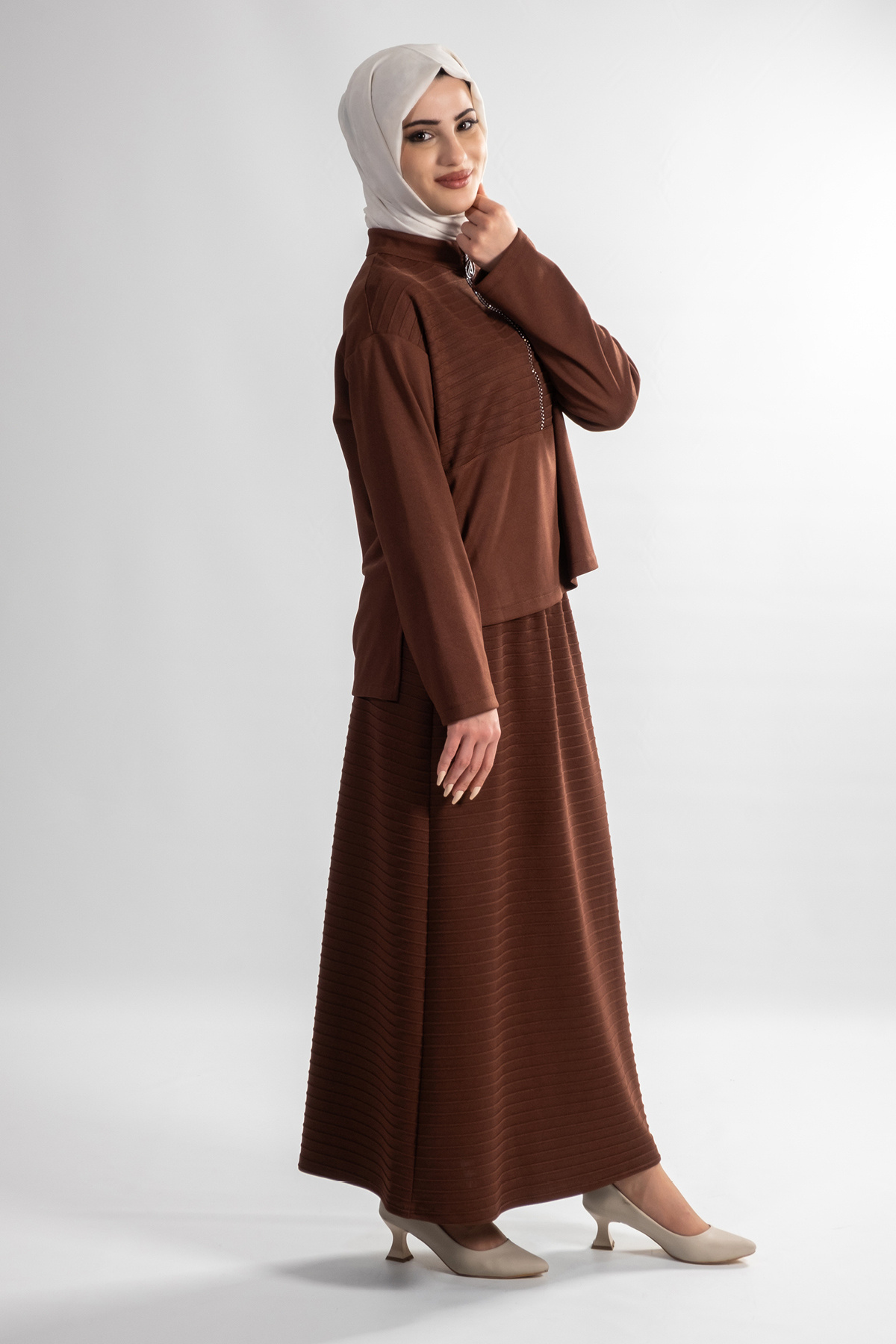 Armine-2024-2025 Autumn-Winter New Season Hijab Bottom-Top Set 3