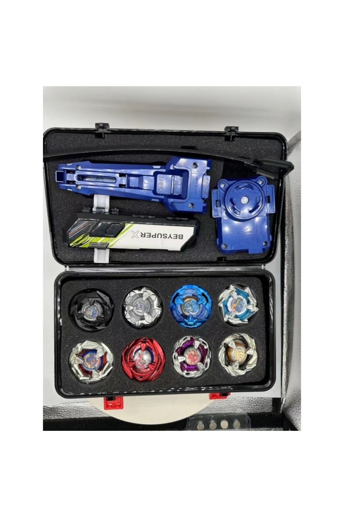 Choice-Beyblade metal fusion burst gyro bX01bx13 bx14 gyro set Black Dragon thin rod combat gyro launche... 2