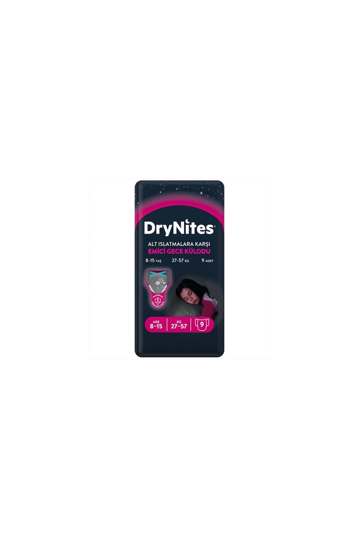 Huggies Drynıtes Kız 8-15 Yaş 27-57kg 9 Adet