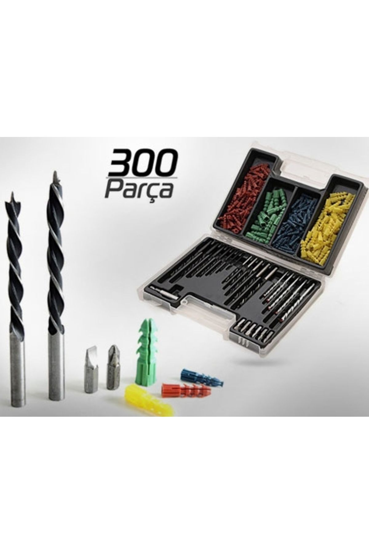 Pazardenizi-300 Piece Dowel and Drill Bit Set 1