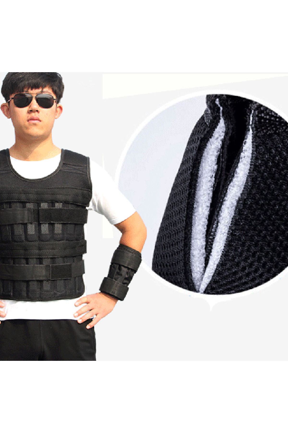 Choice-20kg Weighted Vest Adjustable Loading Weight Jacket Exercise Weightloading Gym Equipment Boxing T... 6