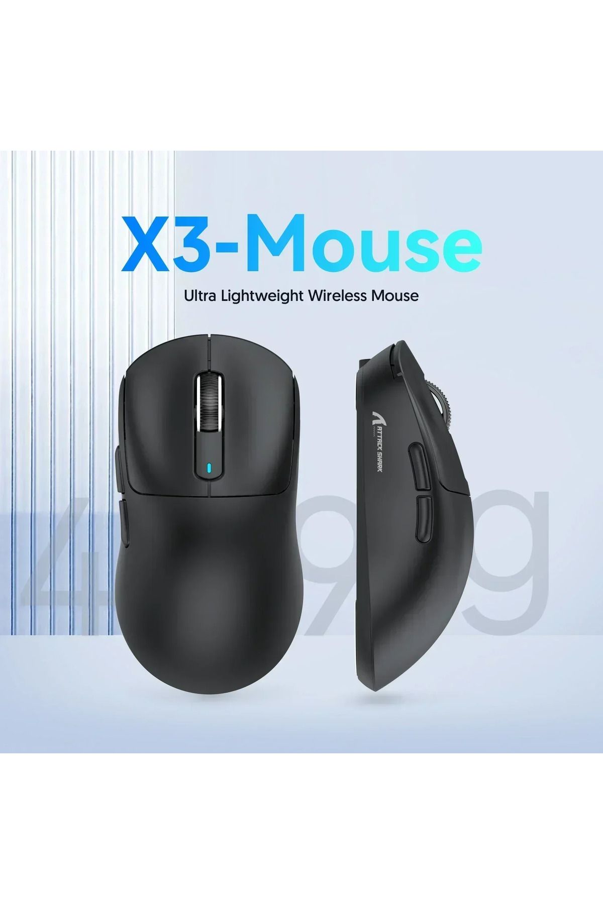 Choice-Atack Shark X3 PAW3395 Mouse Lightweight Wireless Gaming Mouse,Tri-Mode  Mouse,26K DPI PAW3395,PC... 3