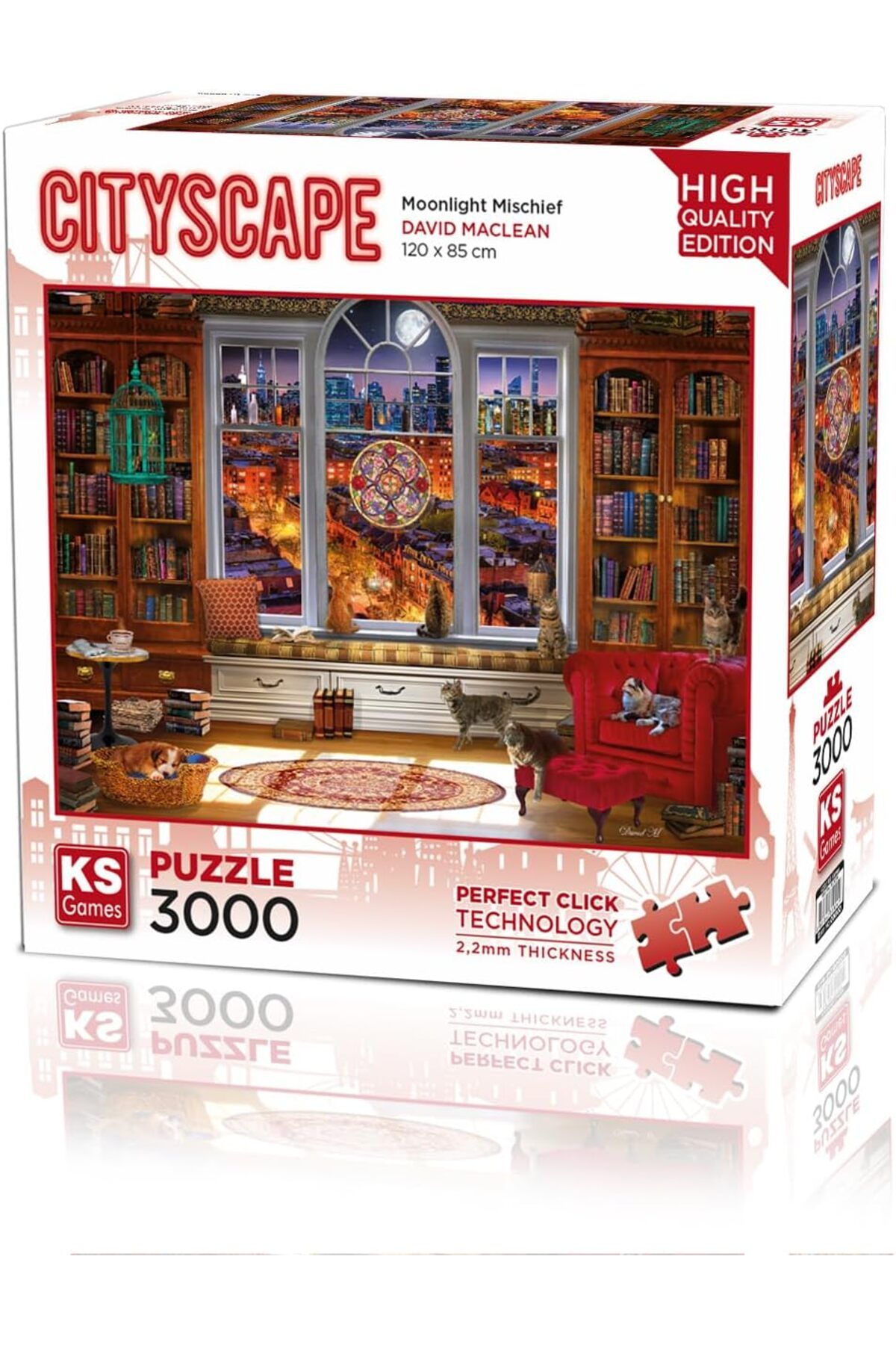 STOREMAX PrStorex Moonlight Mischief 3000 Parça Puzzle -KS Puzzle LifePeri 1063348