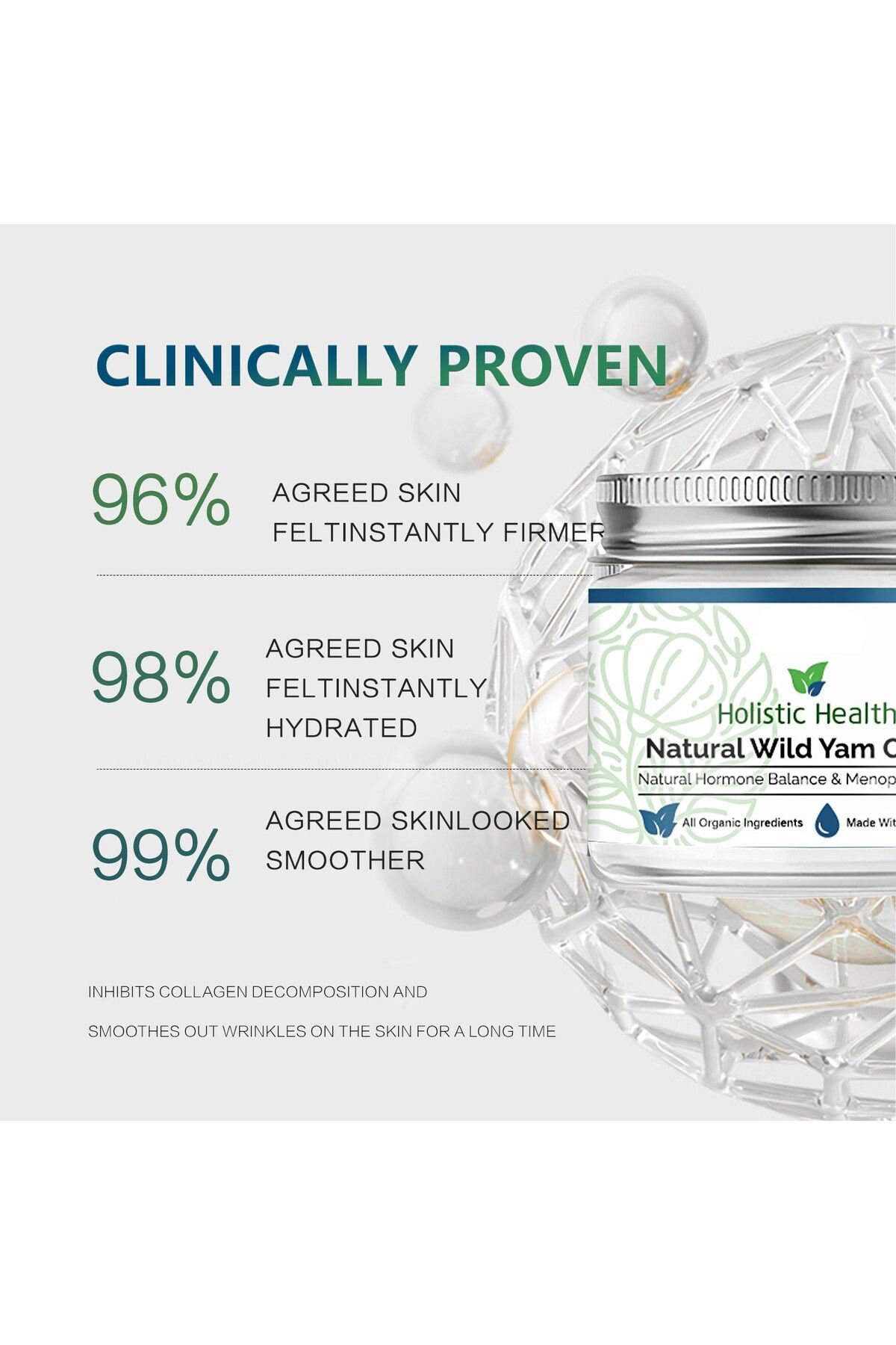 Choice-50g Yilest Hormone Yam Cream Wild Yam Balancing Natural Organic Yam Facial Firming And Aging Mois... 6