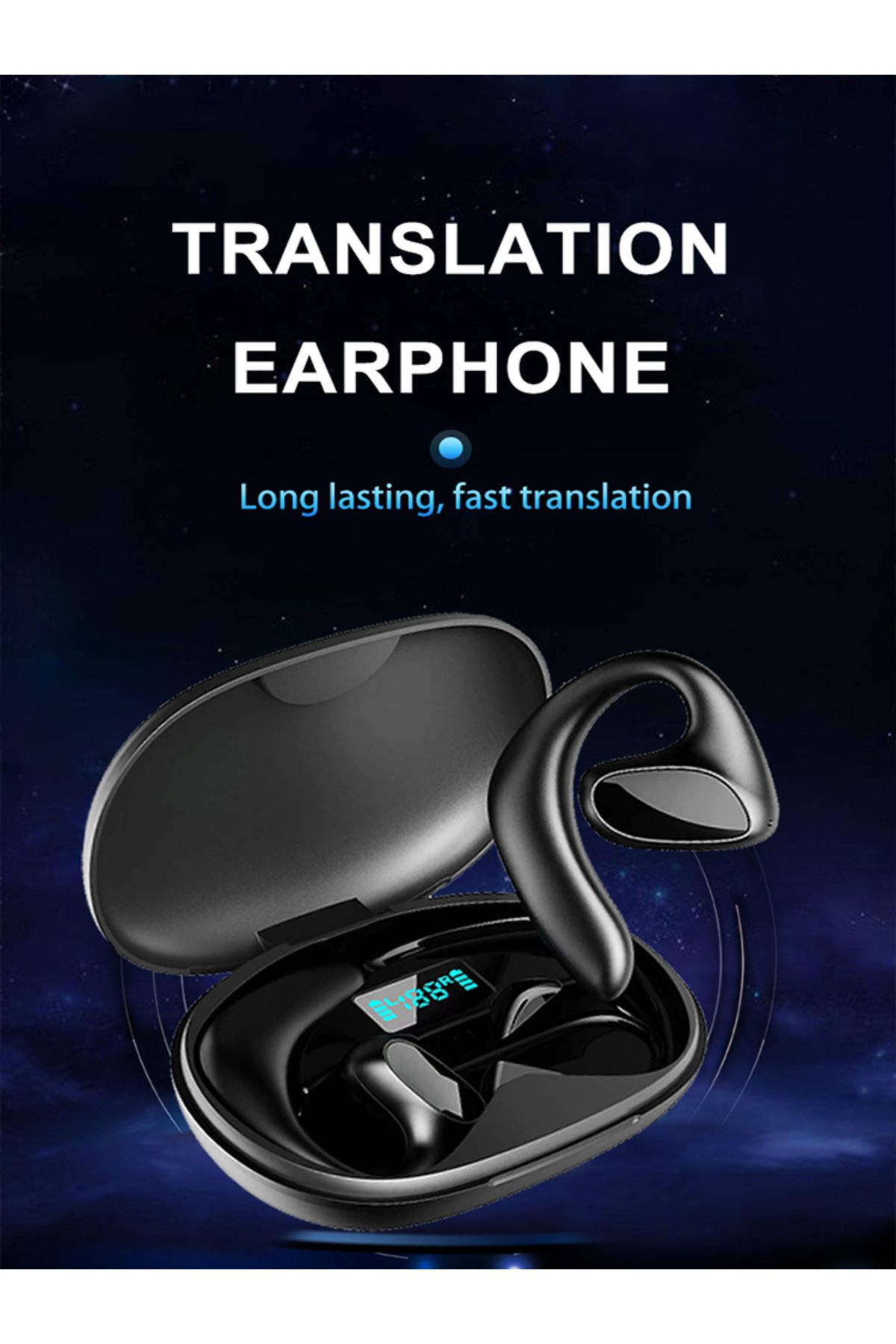 BAGGEE-Language Translator Earbuds M8 Headset Supports 144 Languages Real Time Translation Languages Tra... 8