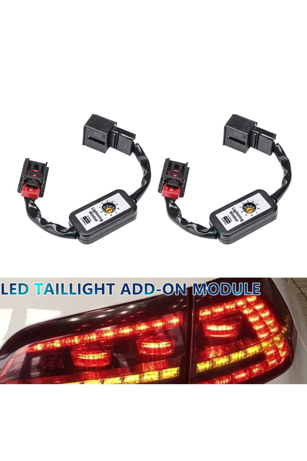 Choice-Dynamic Blinker Module Kit 12V Cable Harness Tail Light Waterproof Dynamic Turn Signal Light Indi... 4
