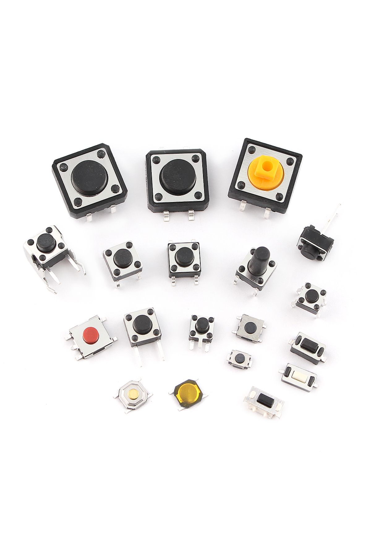 Choice-125Pcs 25Types/lot Micro Switch Push Button Tact Switches Reset Mini Leaf Switch SMD DIP 2*4 3*6 ... 2