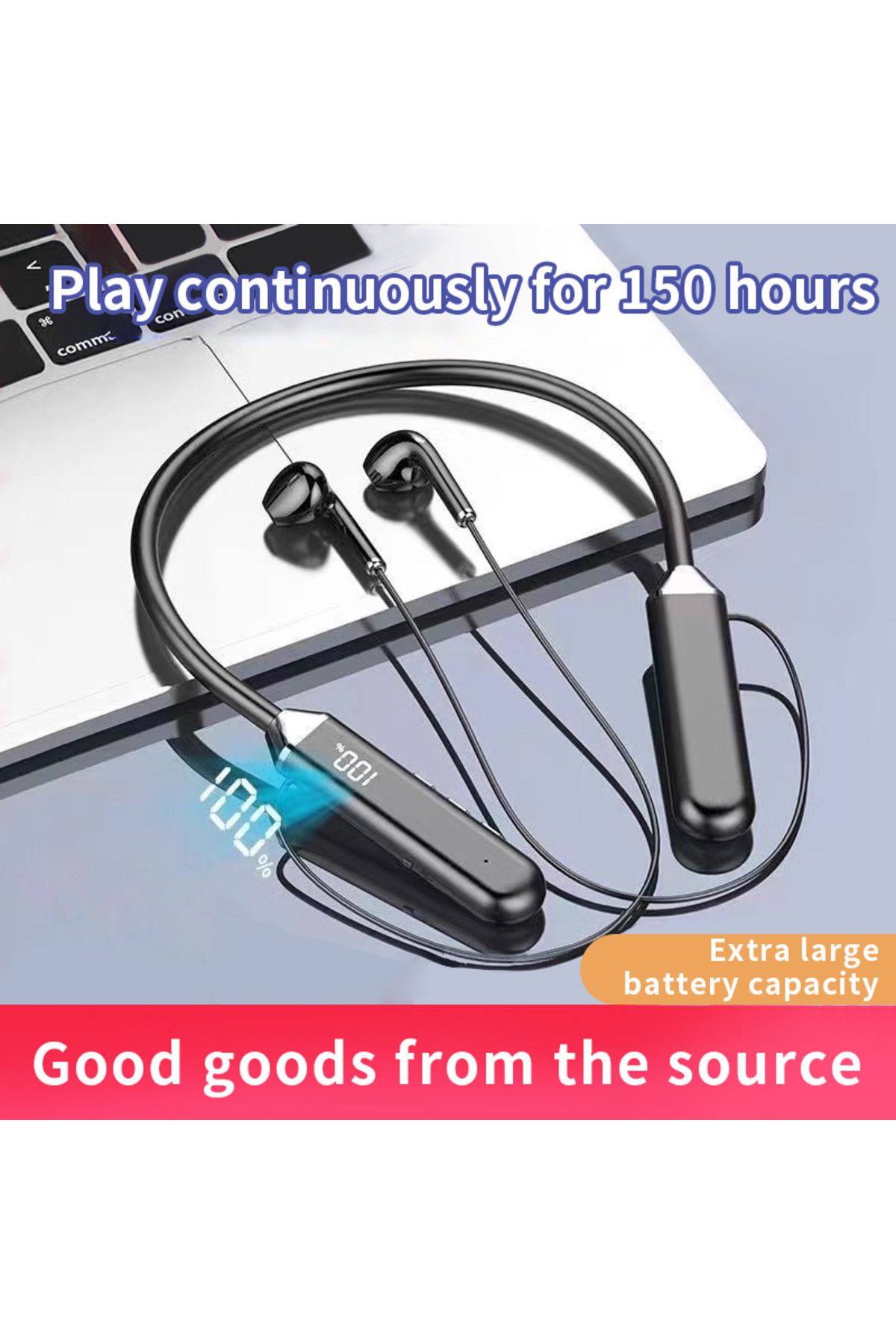 HKFZ-Wireless Headphones Bluetooth 5.0 Magnetic Sports Waterproof TWS Earbuds Blutooth Headset Neckban... 2