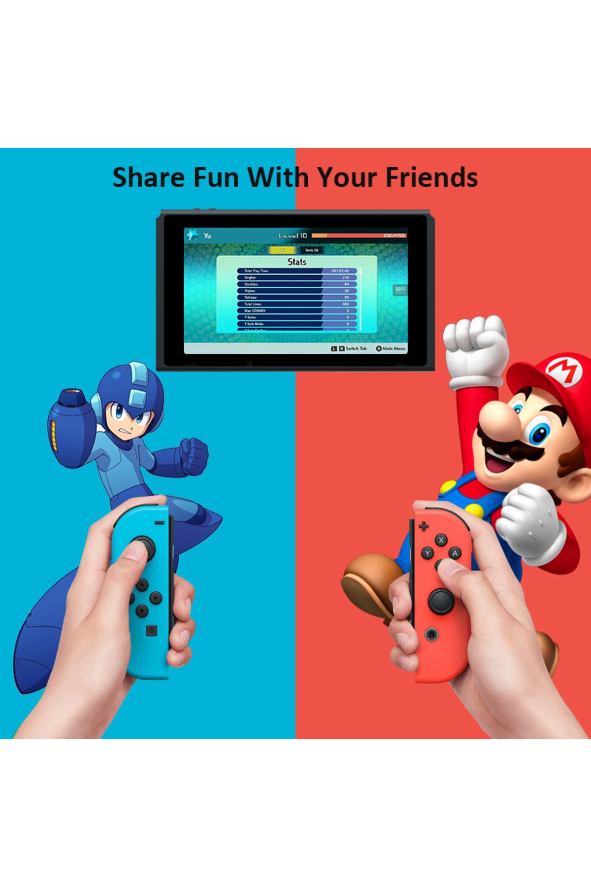 ONETOMAX-1 Pair Games Joystick Cover for Nitendo Switch Case Joy Con Controller Housing Shell for Nintendo... 3