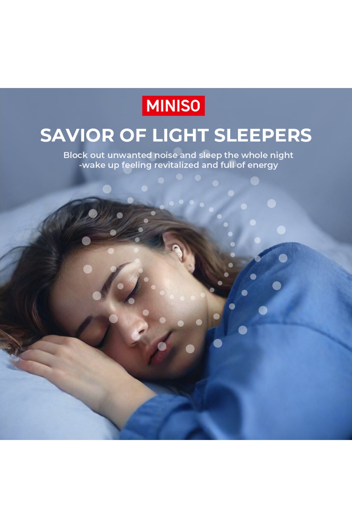 Miniso-MINISO X10 Wireless Bluetooth 5.4 Earphones Sleep Wireless Headphones With Mic Touch Control Nois... 4